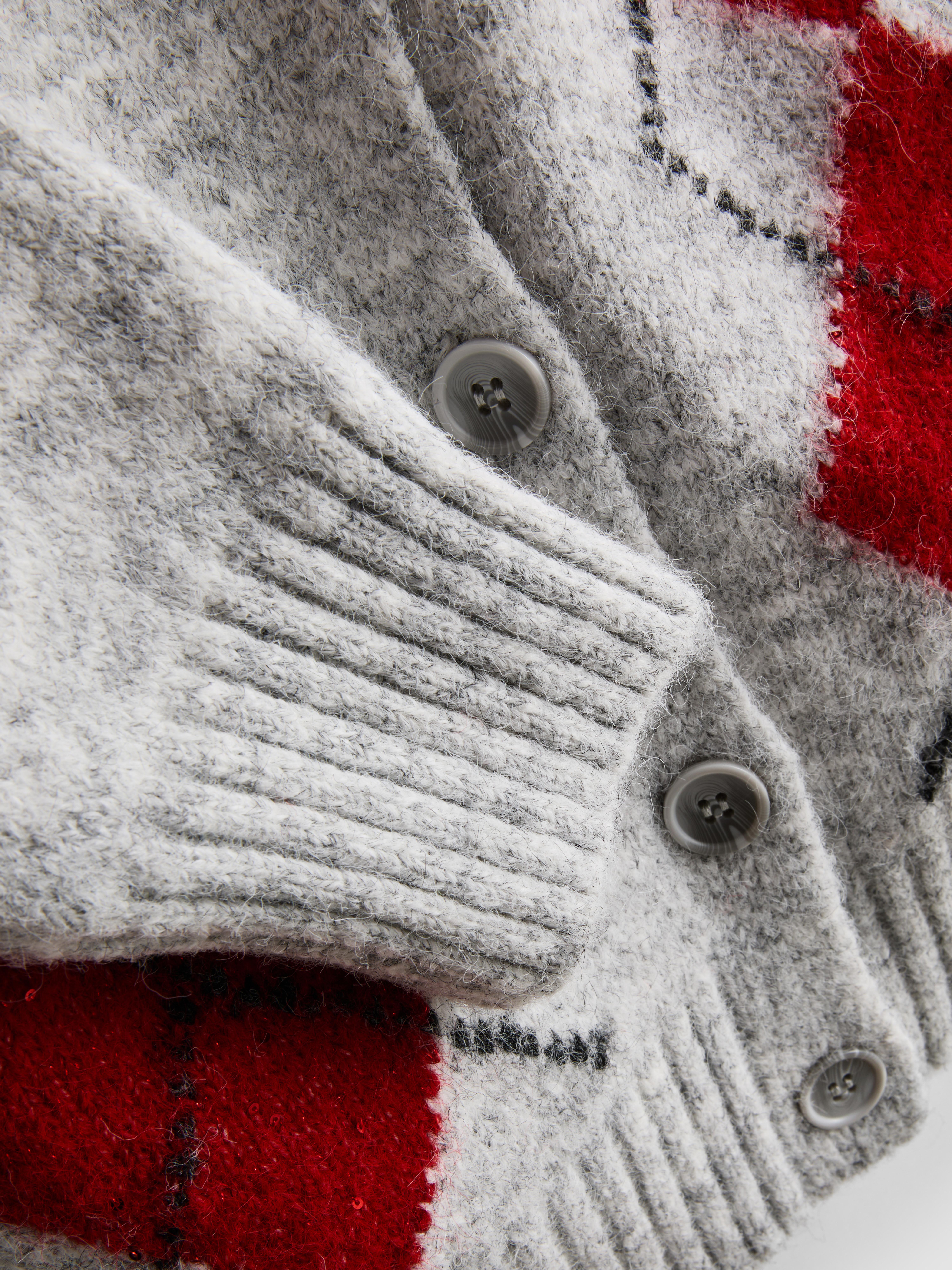 Knitted Round Neck Cardigan