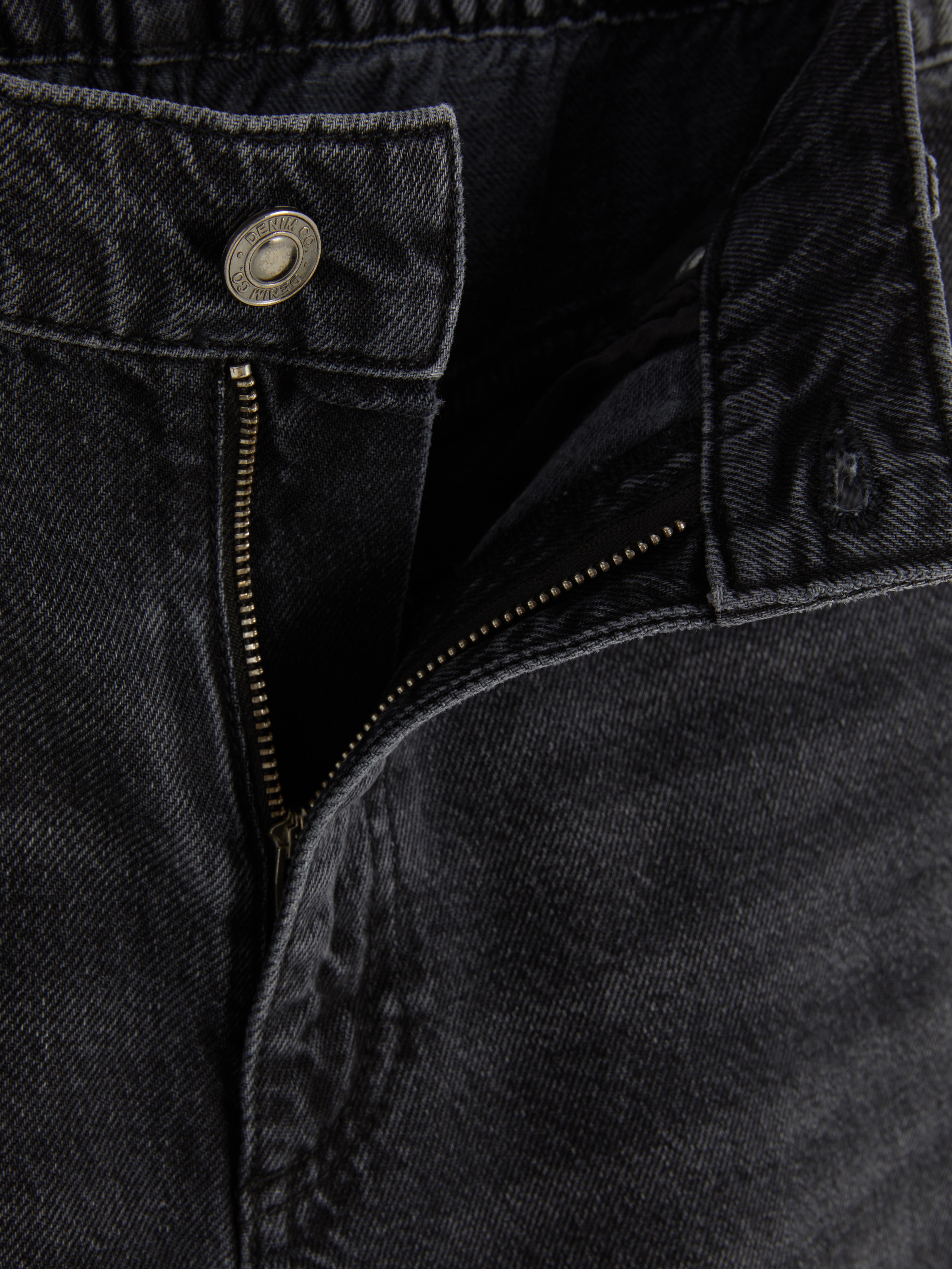 Elastische Palazzo-Jeans mit hohem Bund