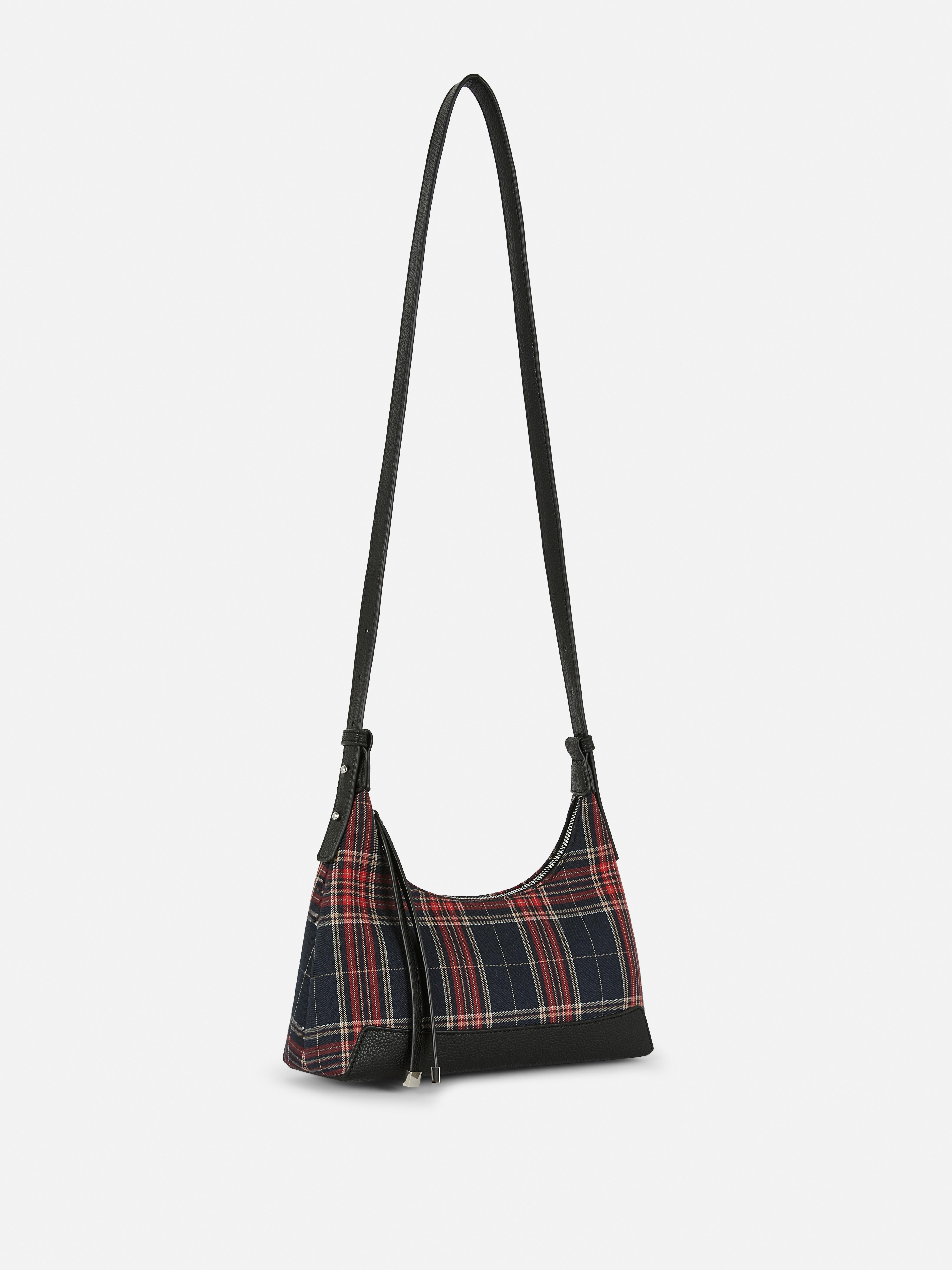 „Rita Ora“ Schultertasche mit Schottenkaros