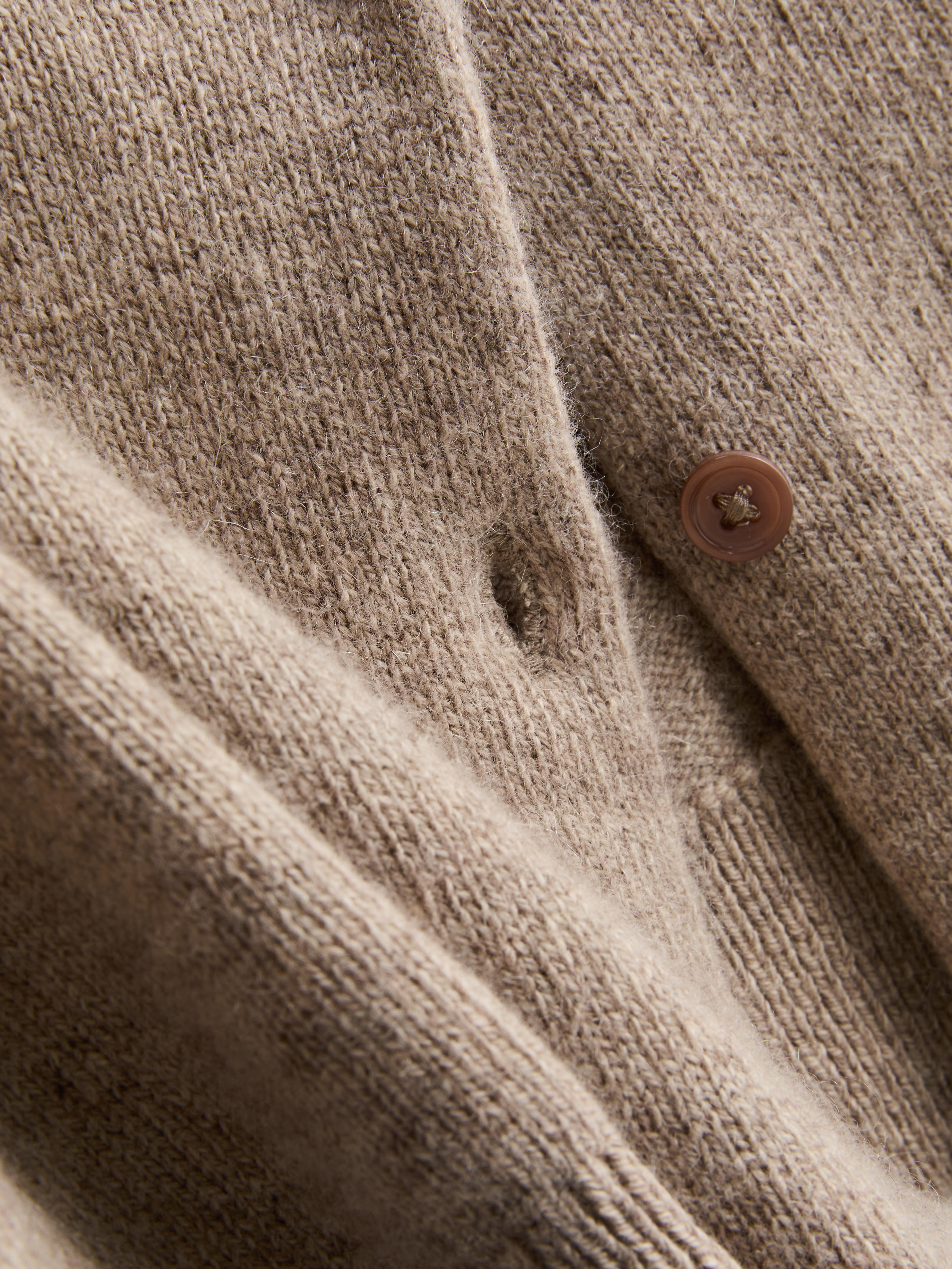 The Edit Wool Blend Patch Pocket Cardigan