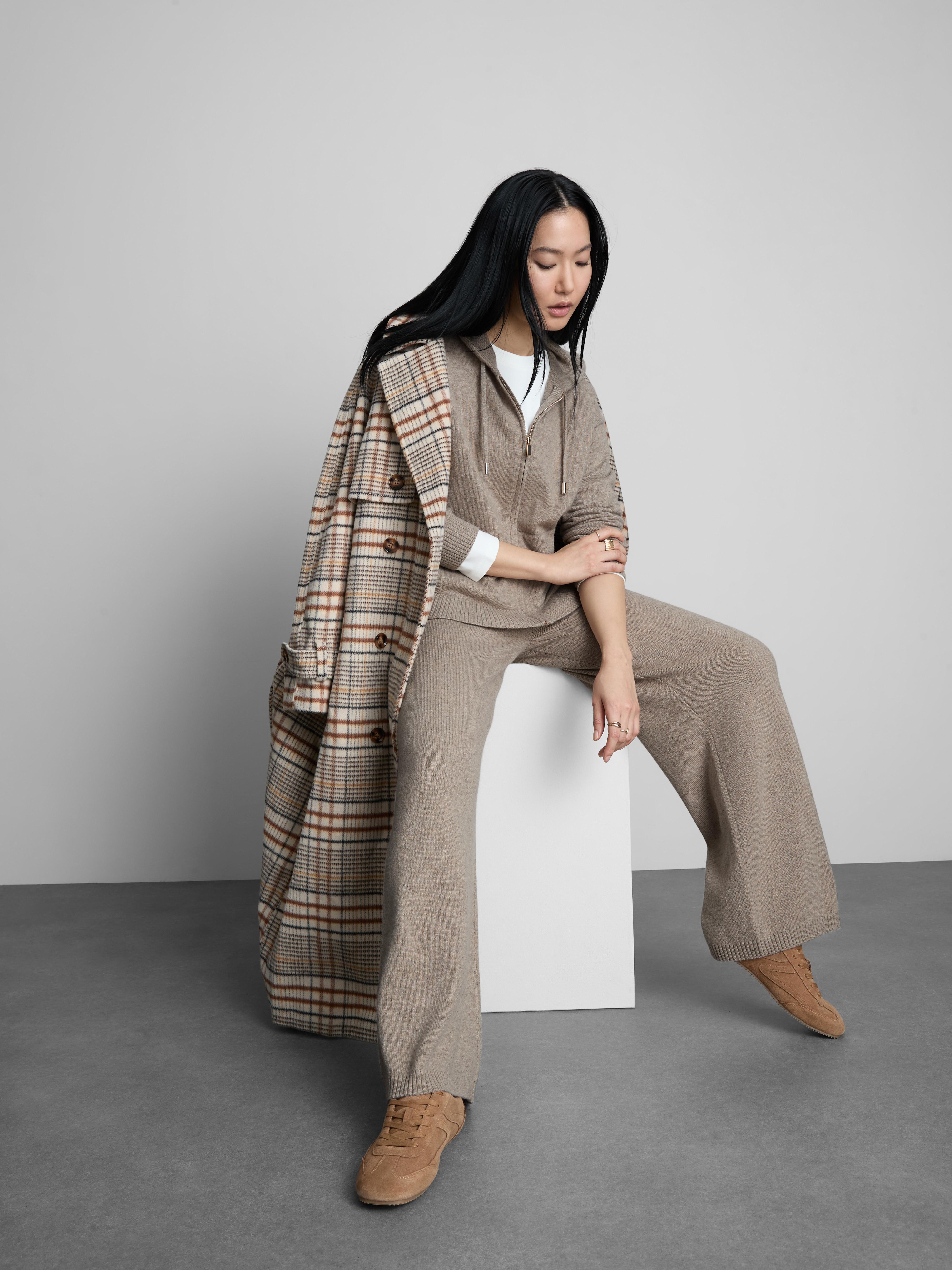 The Edit Cosy Ribbed Trousers