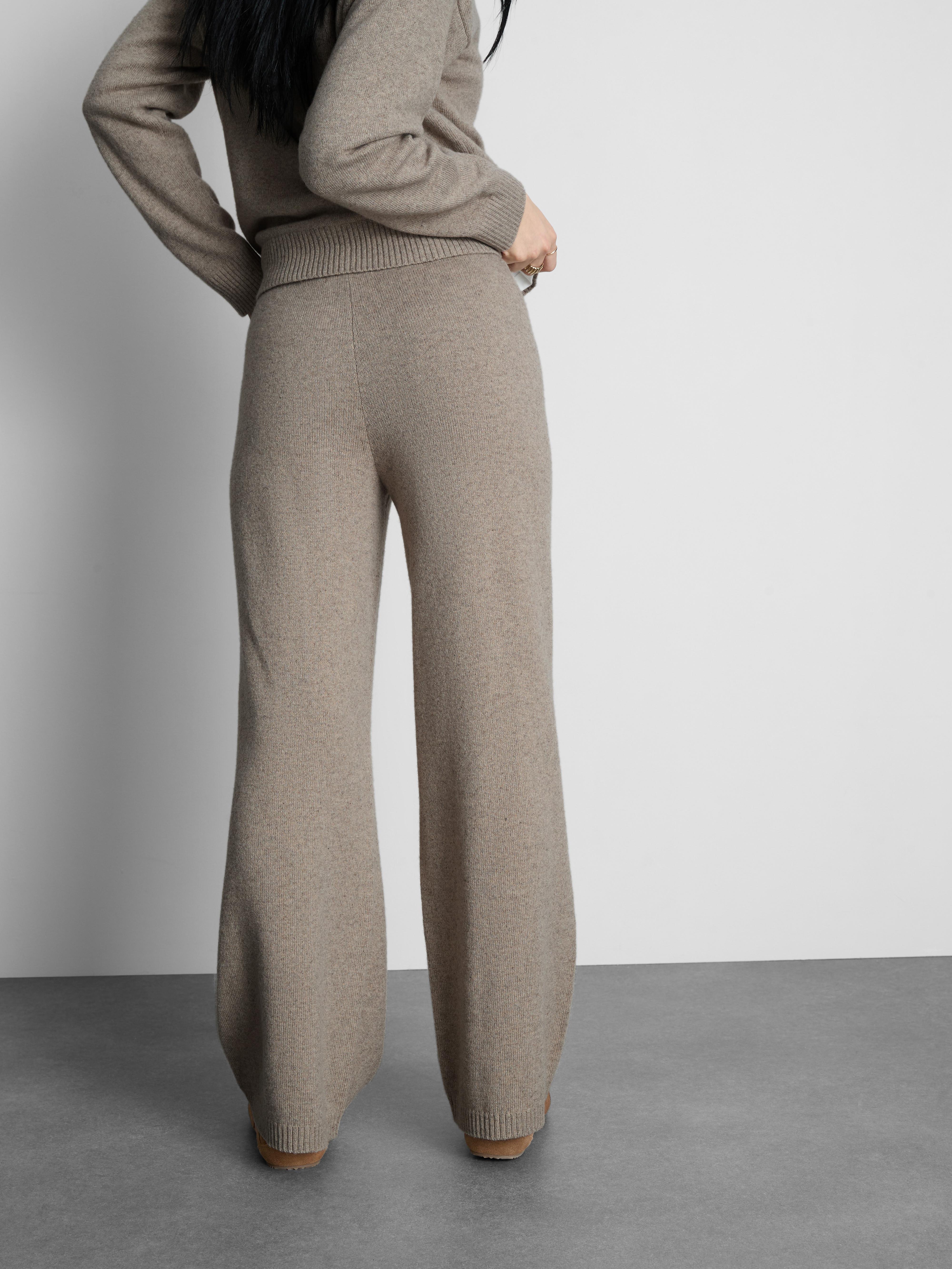 The Edit Cosy Ribbed Trousers