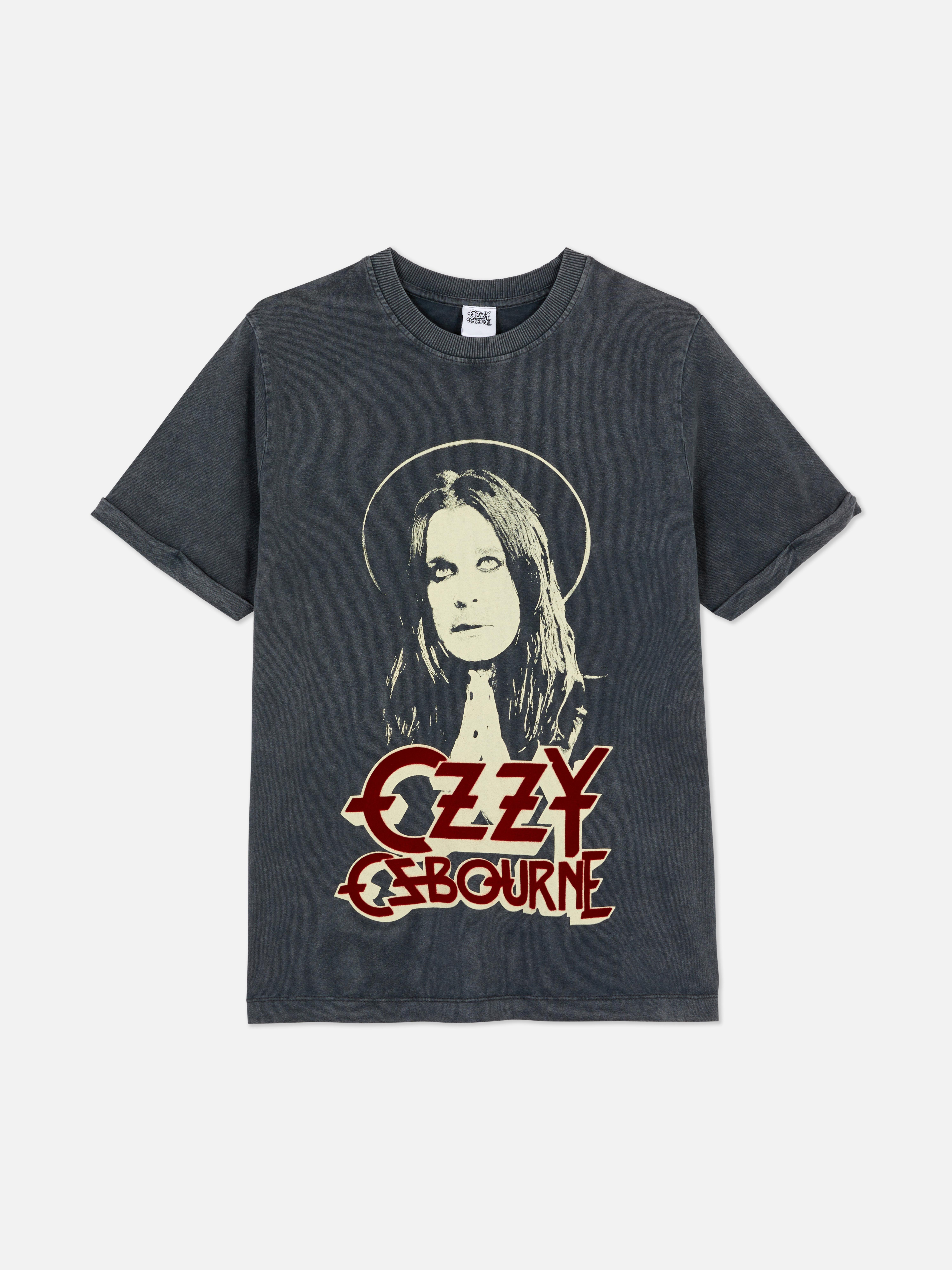 Luźny T-shirt z wizerunkiem Ozzy'ego Osbourne'a