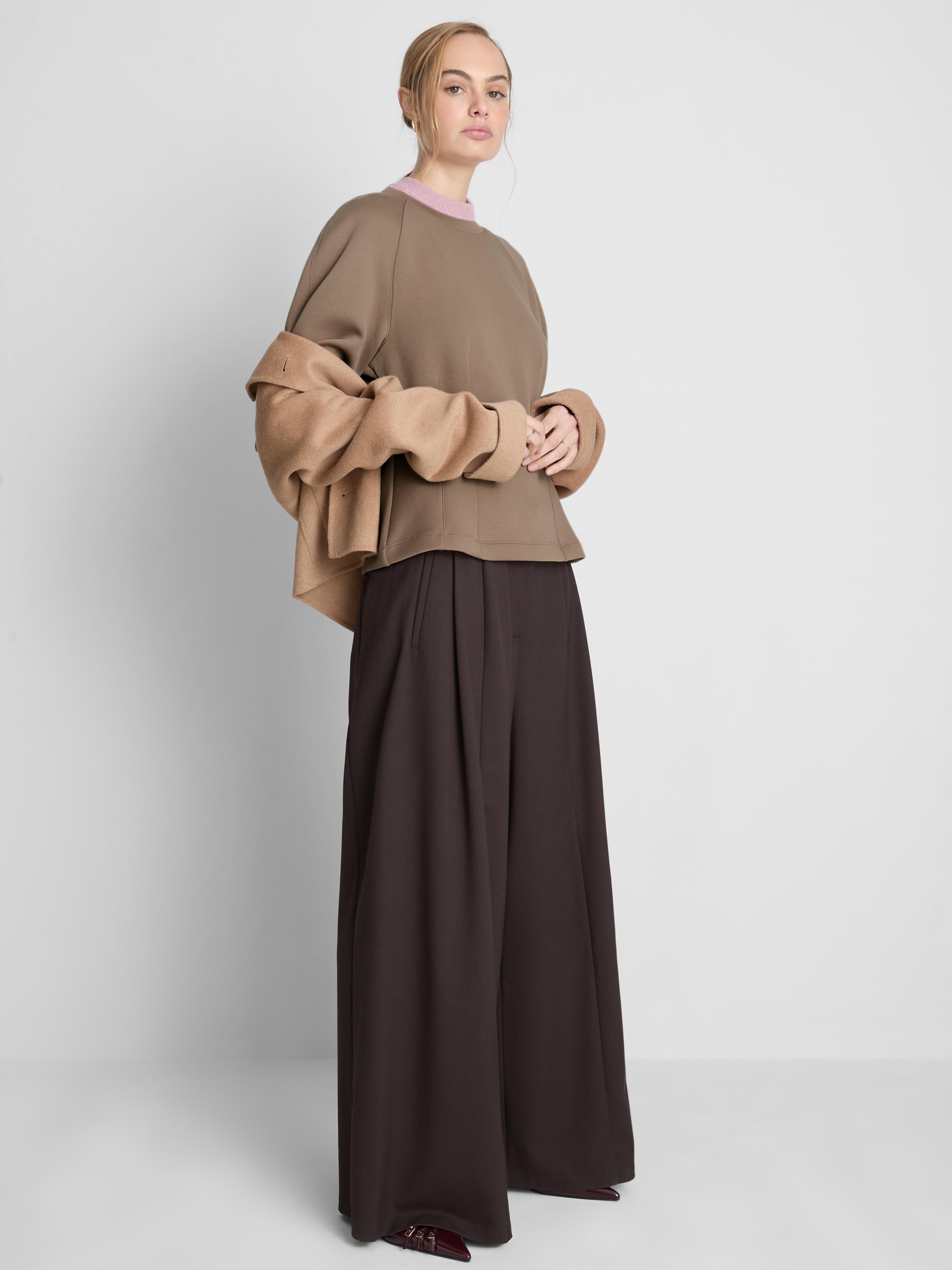 Gestructureerde trui met ronde hals The Edit