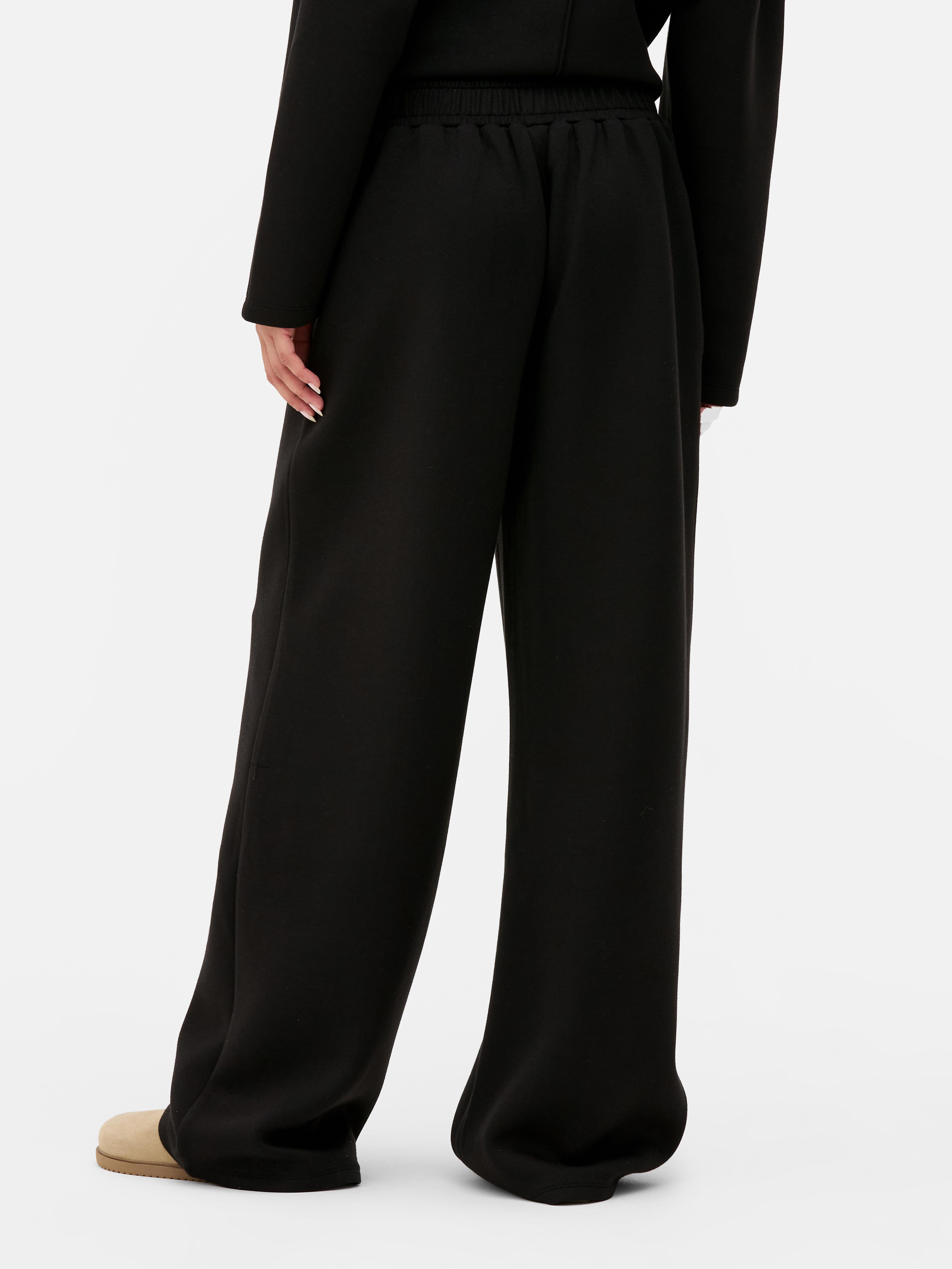 Pantalon Jogging Femme Taille Haute - Coupe Droite Ample - Tissu Doux élastique - Avec Poches - Pour Sport, Décontracté