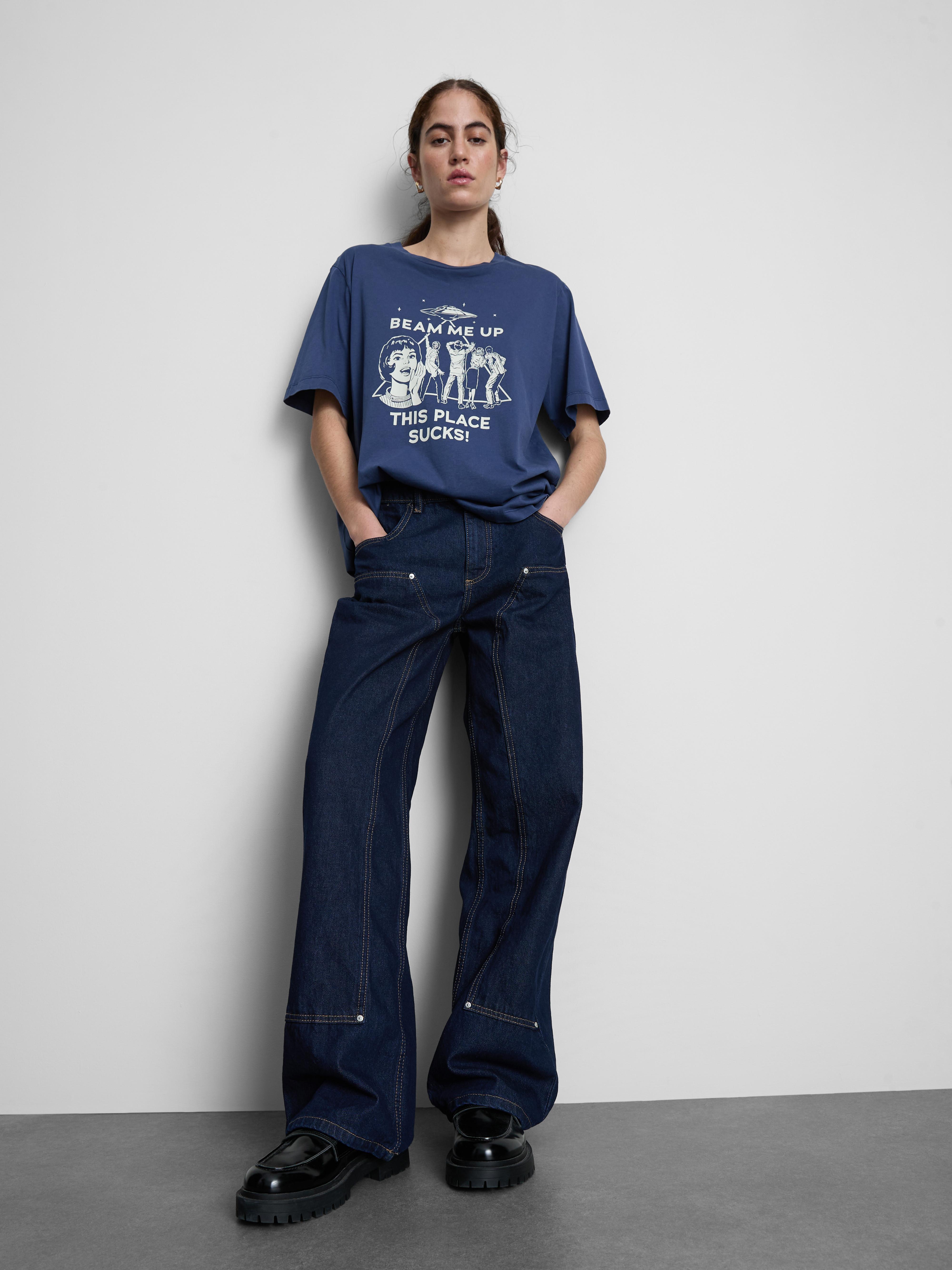 Stranger Things Beam Me Up Graphic T-Shirt