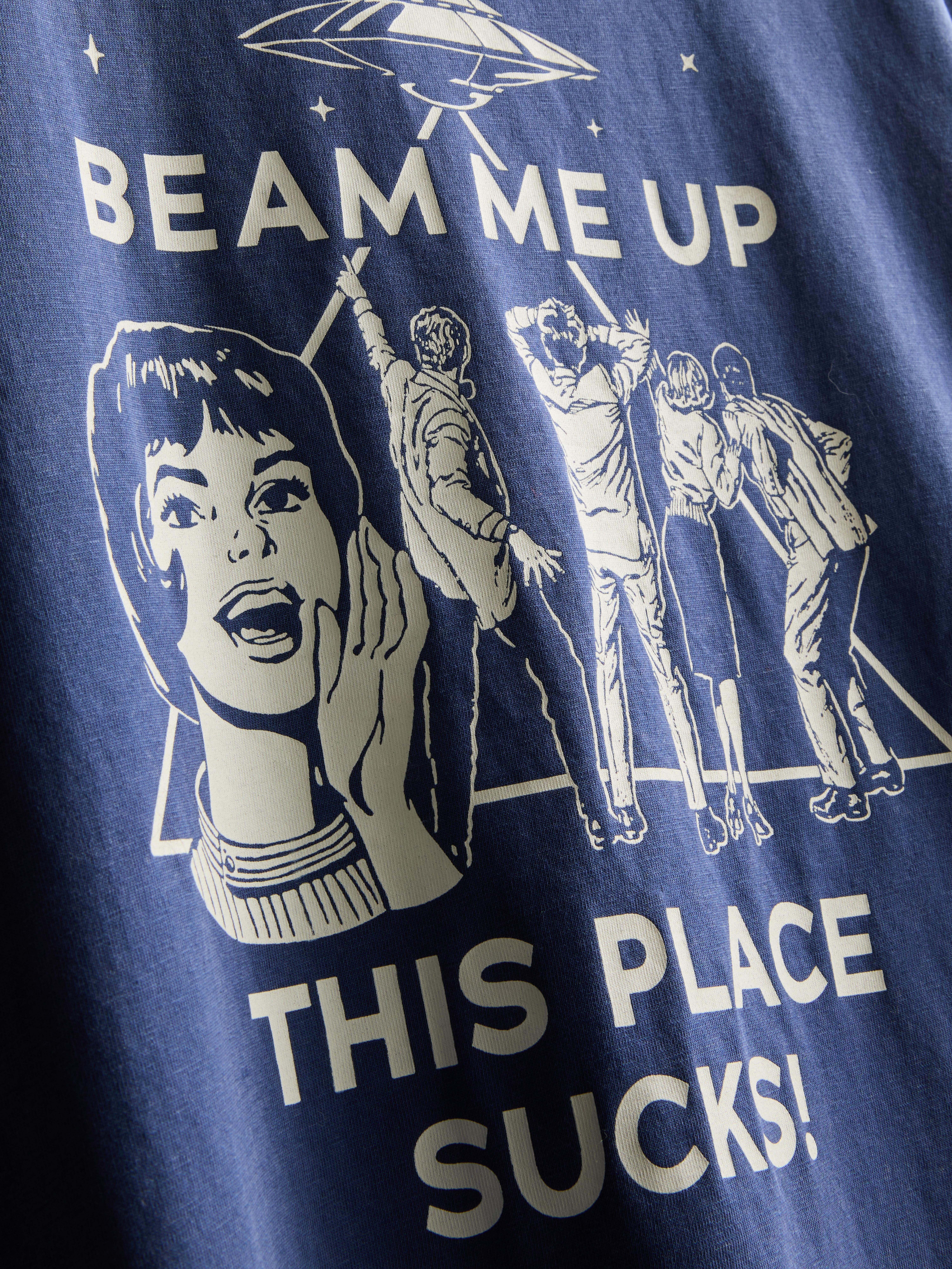 Stranger Things Beam Me Up Graphic T-Shirt