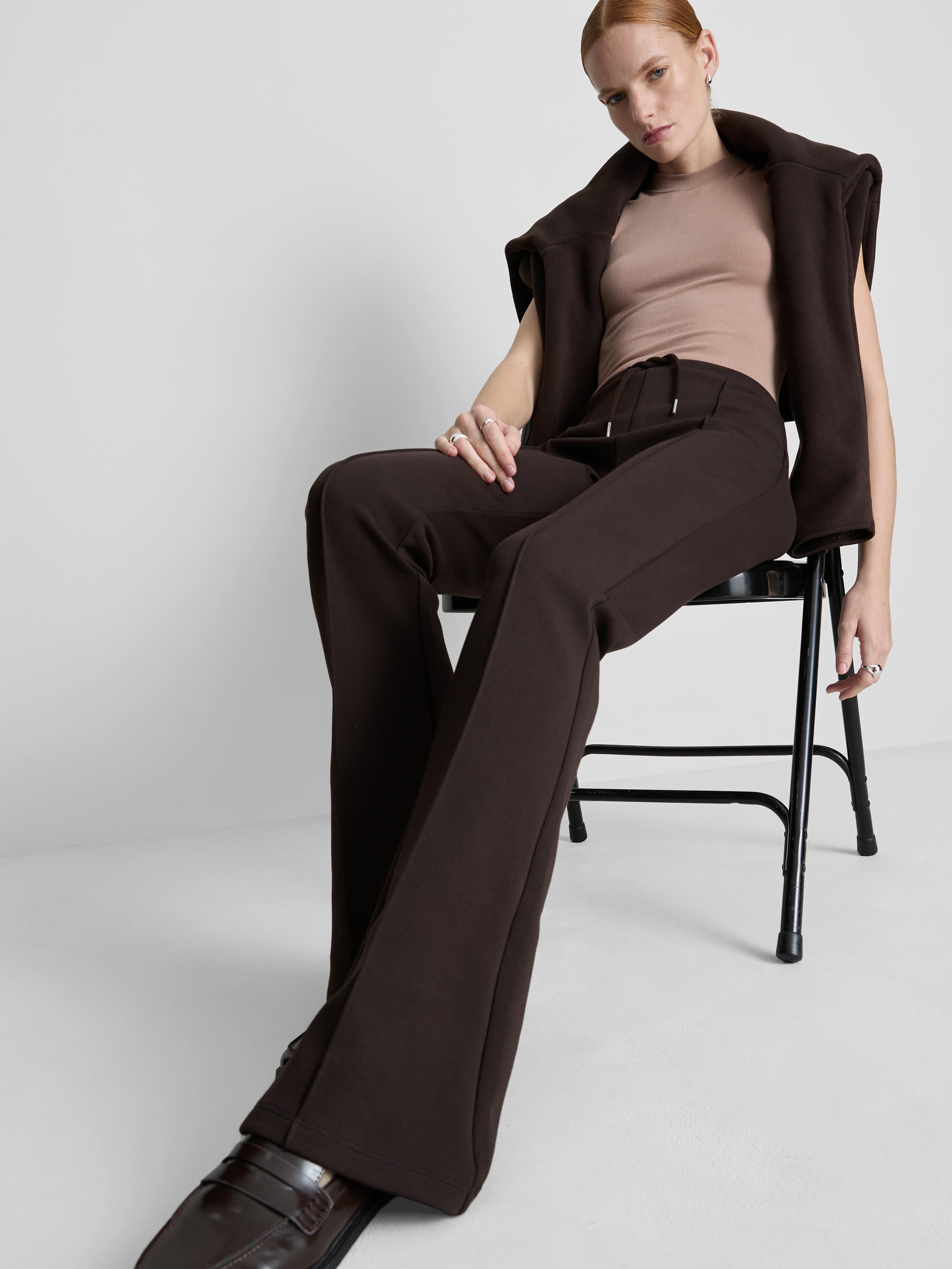 Pantalon évasé à surpiqûres Paula Echevarría
