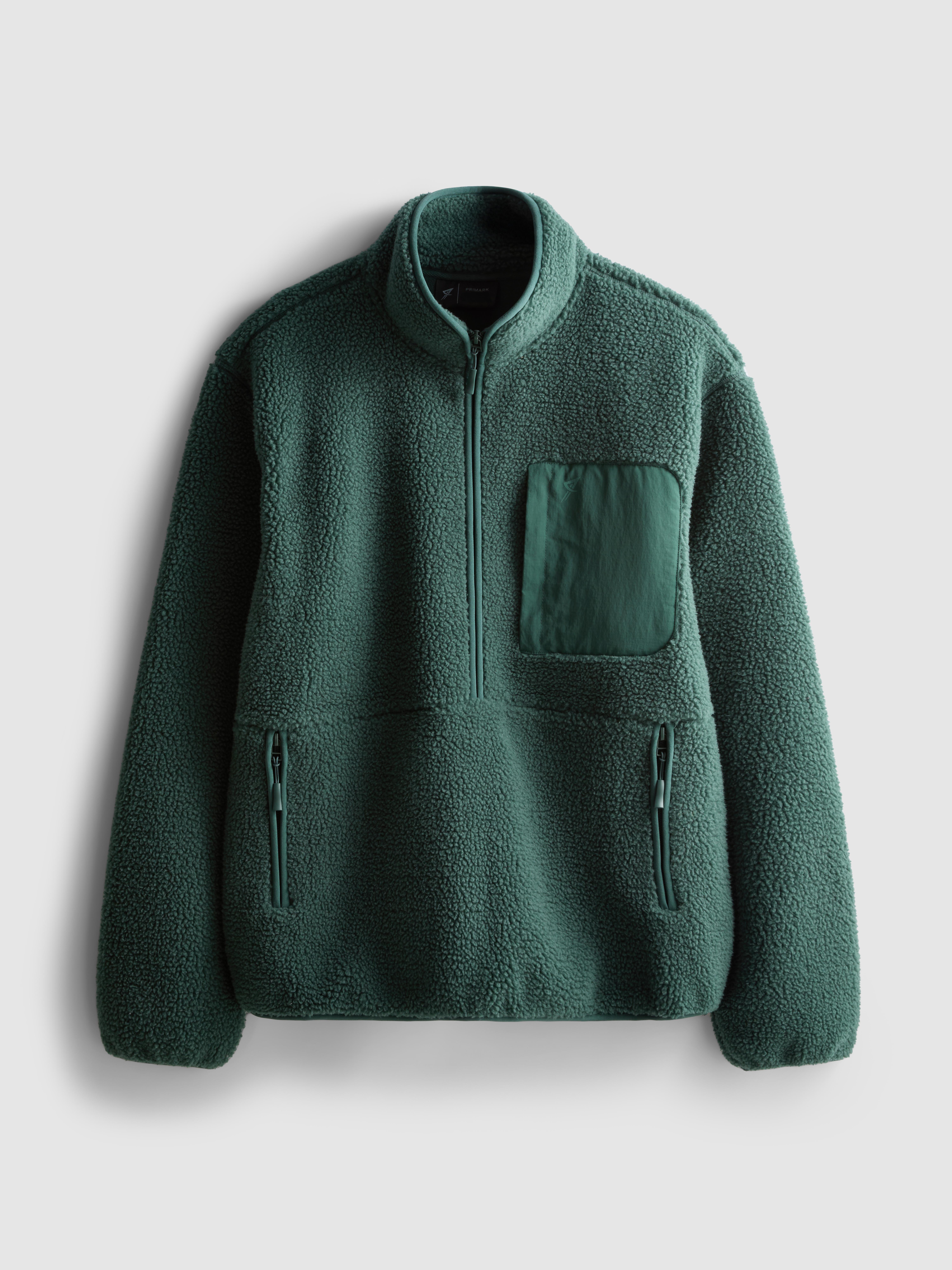 Kożuszkowy polar z zapięciem na suwak 1/2