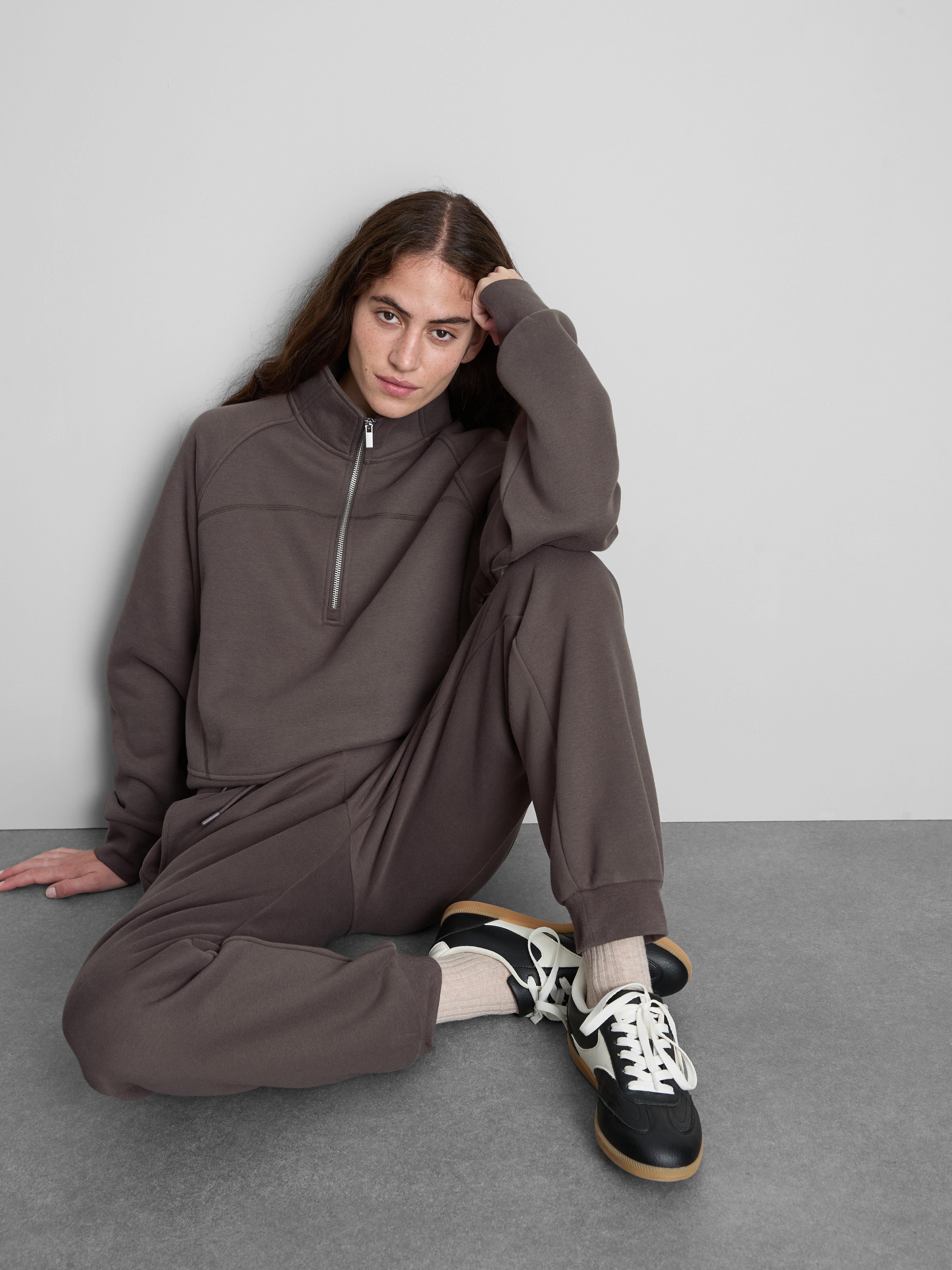 Cotton Blend Cuffed Joggers