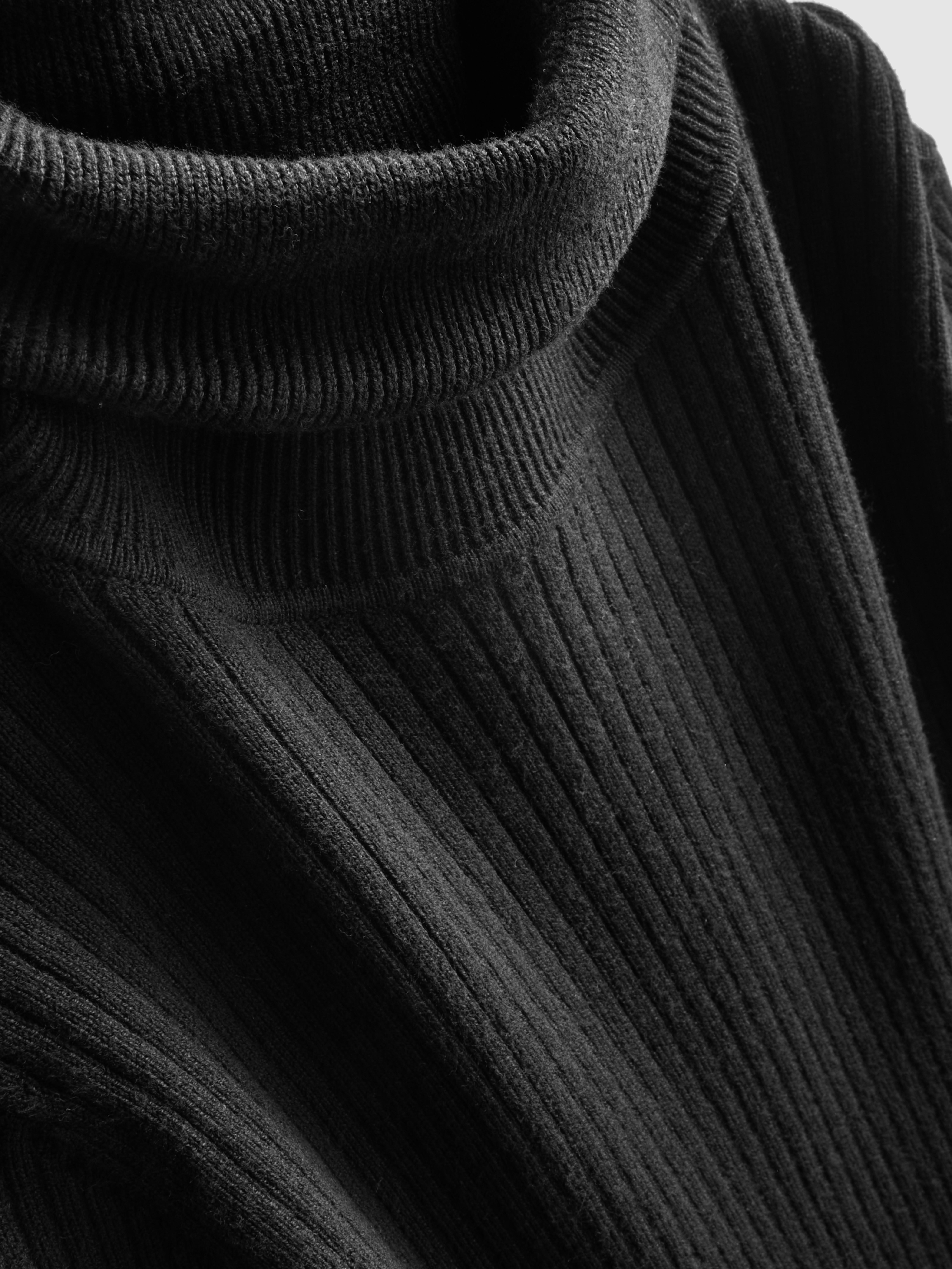 Ribbed Roll Neck Jumper