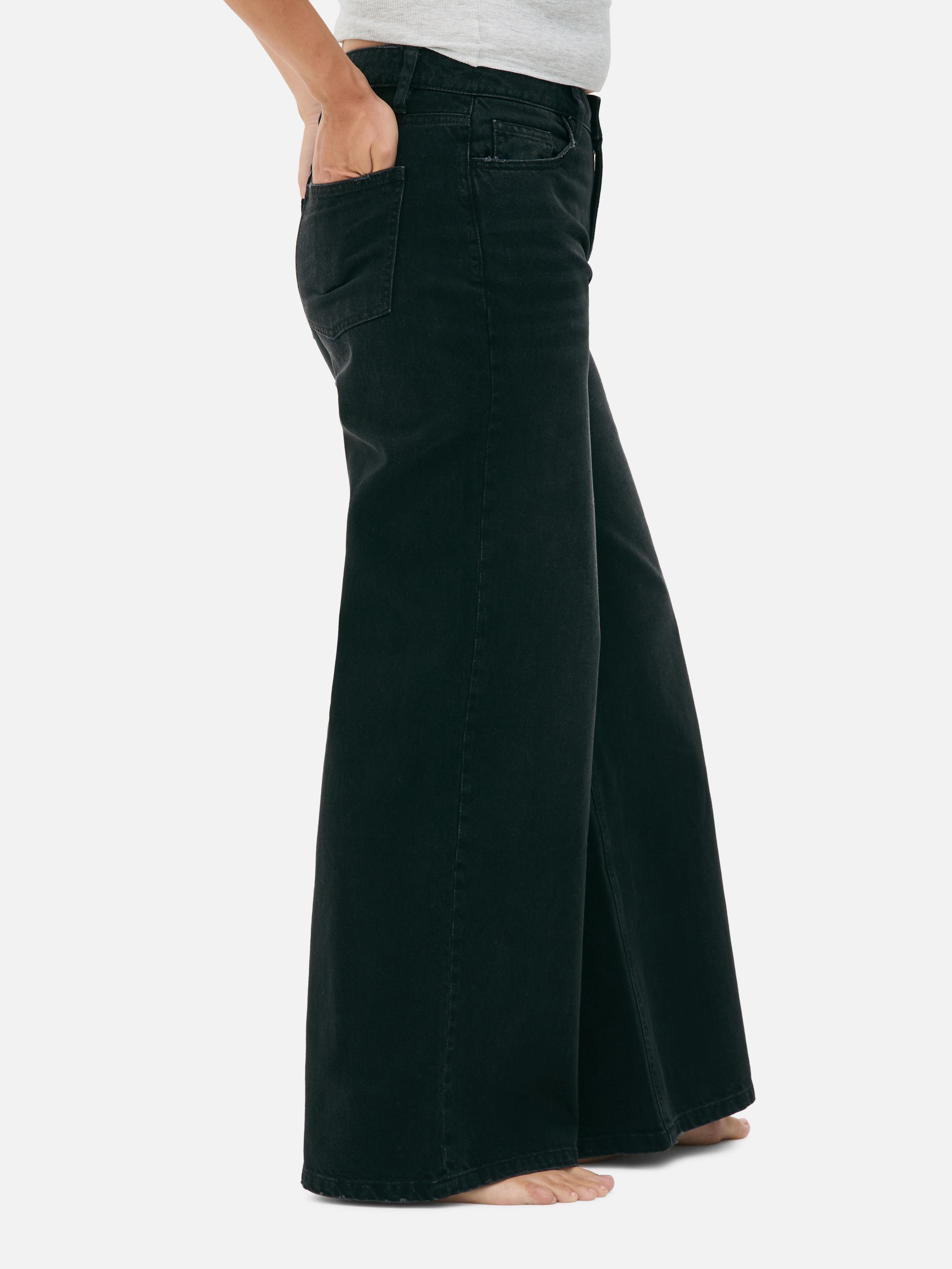 Mid-Rise Wide Leg Boyfriend Jeans | Short - Long Lengths