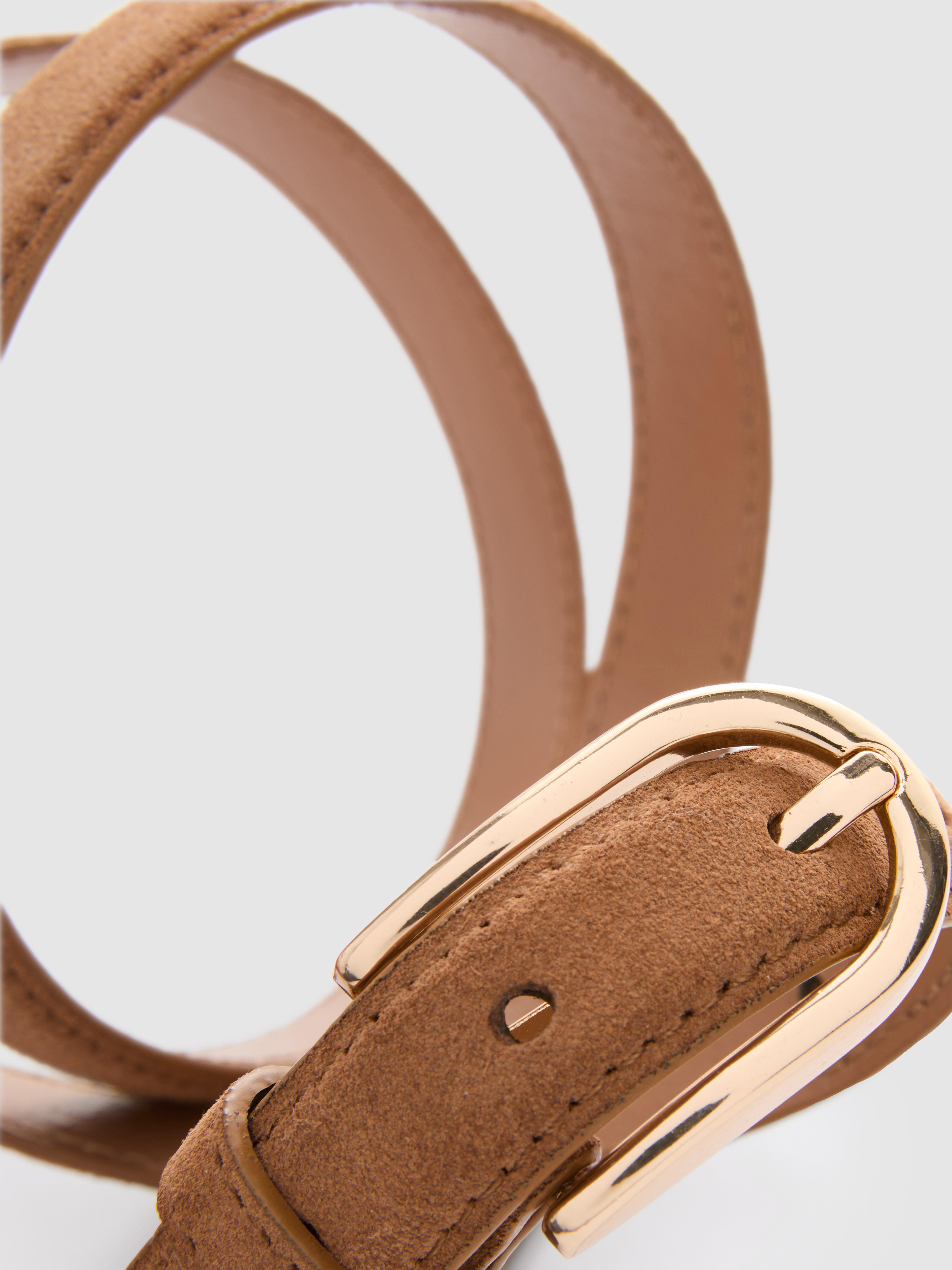 Zamszowy cienki pasek The Edit