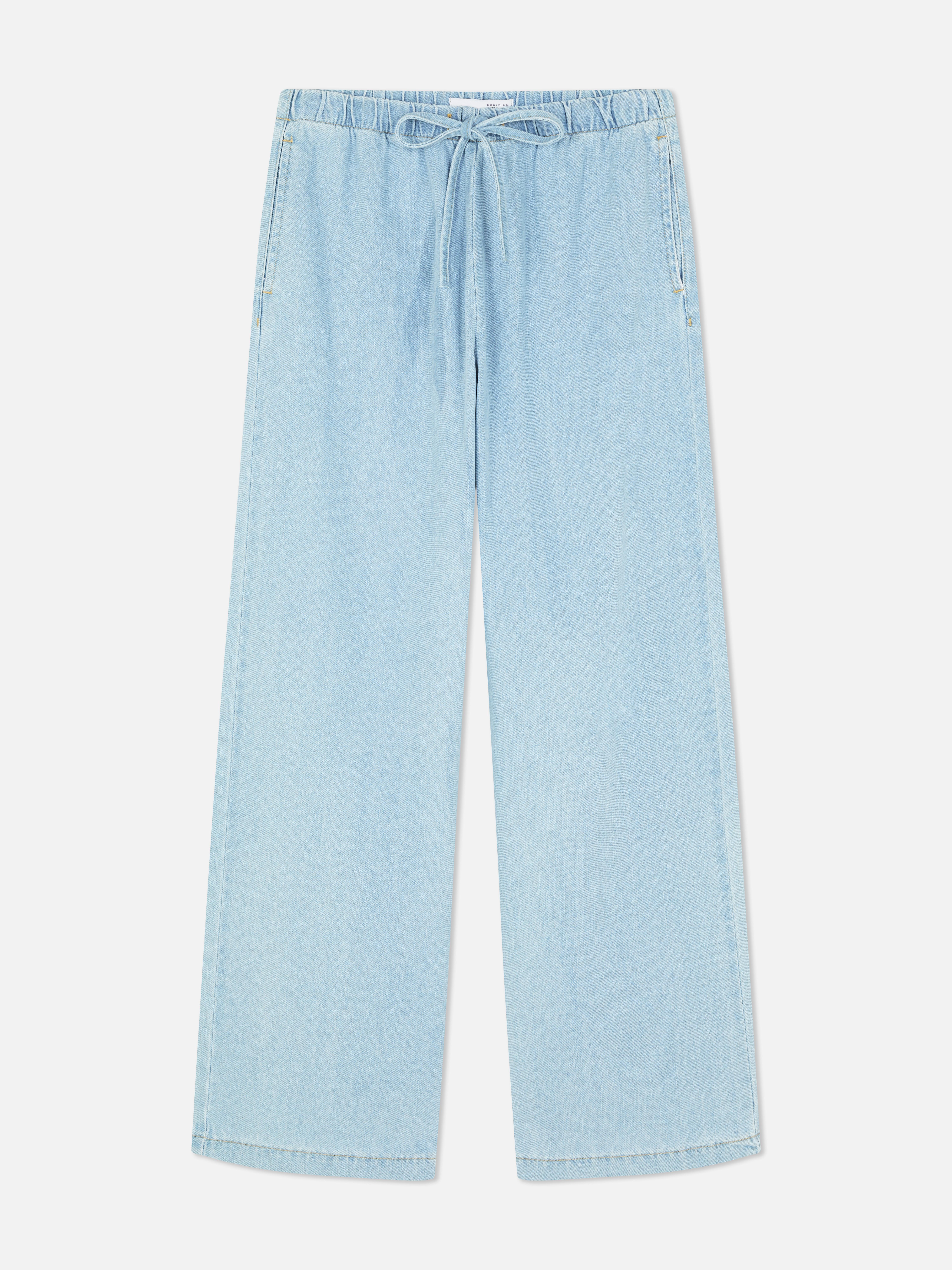 Denim Drawstring Joggers
