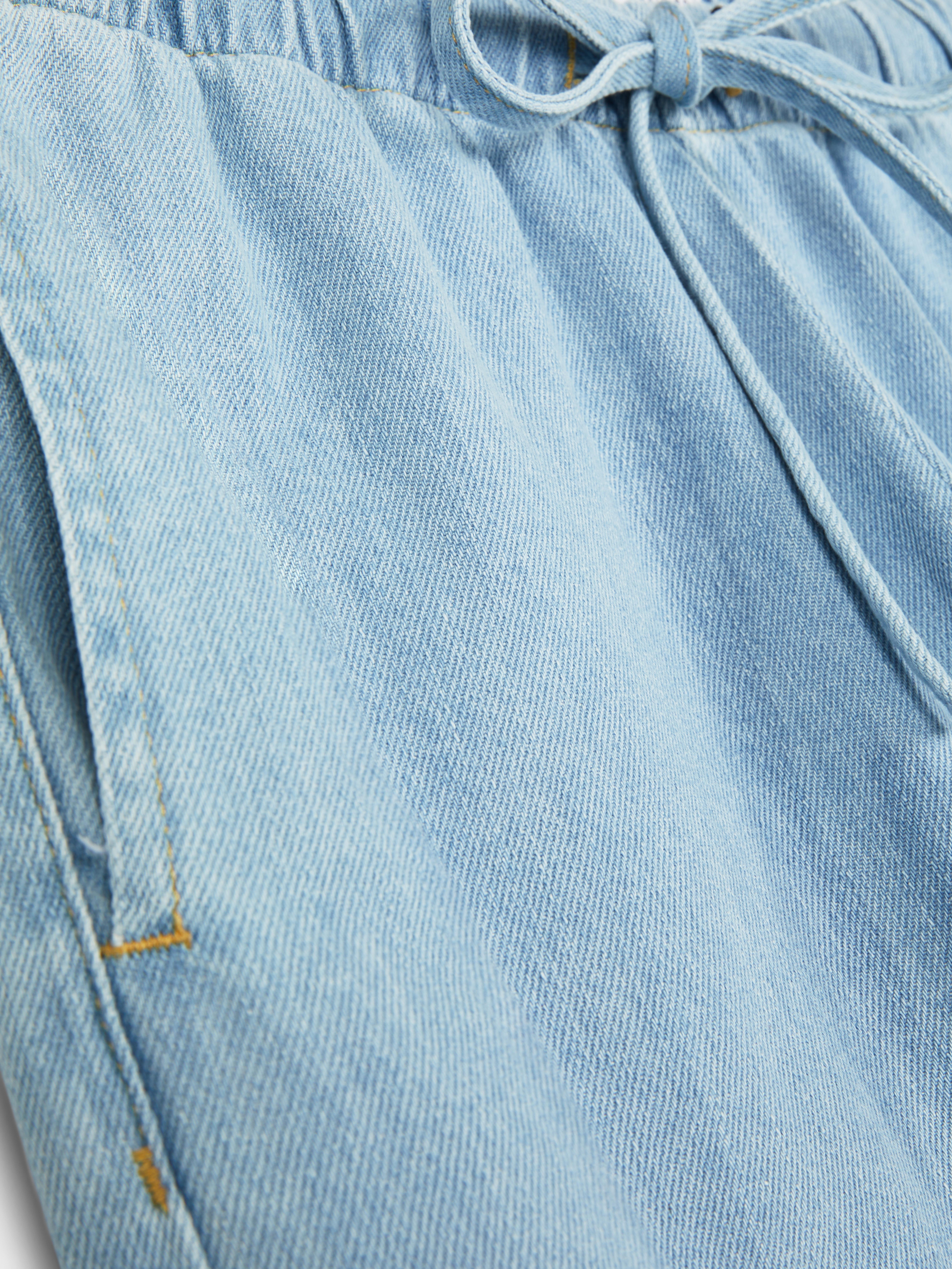 Denim Drawstring Joggers