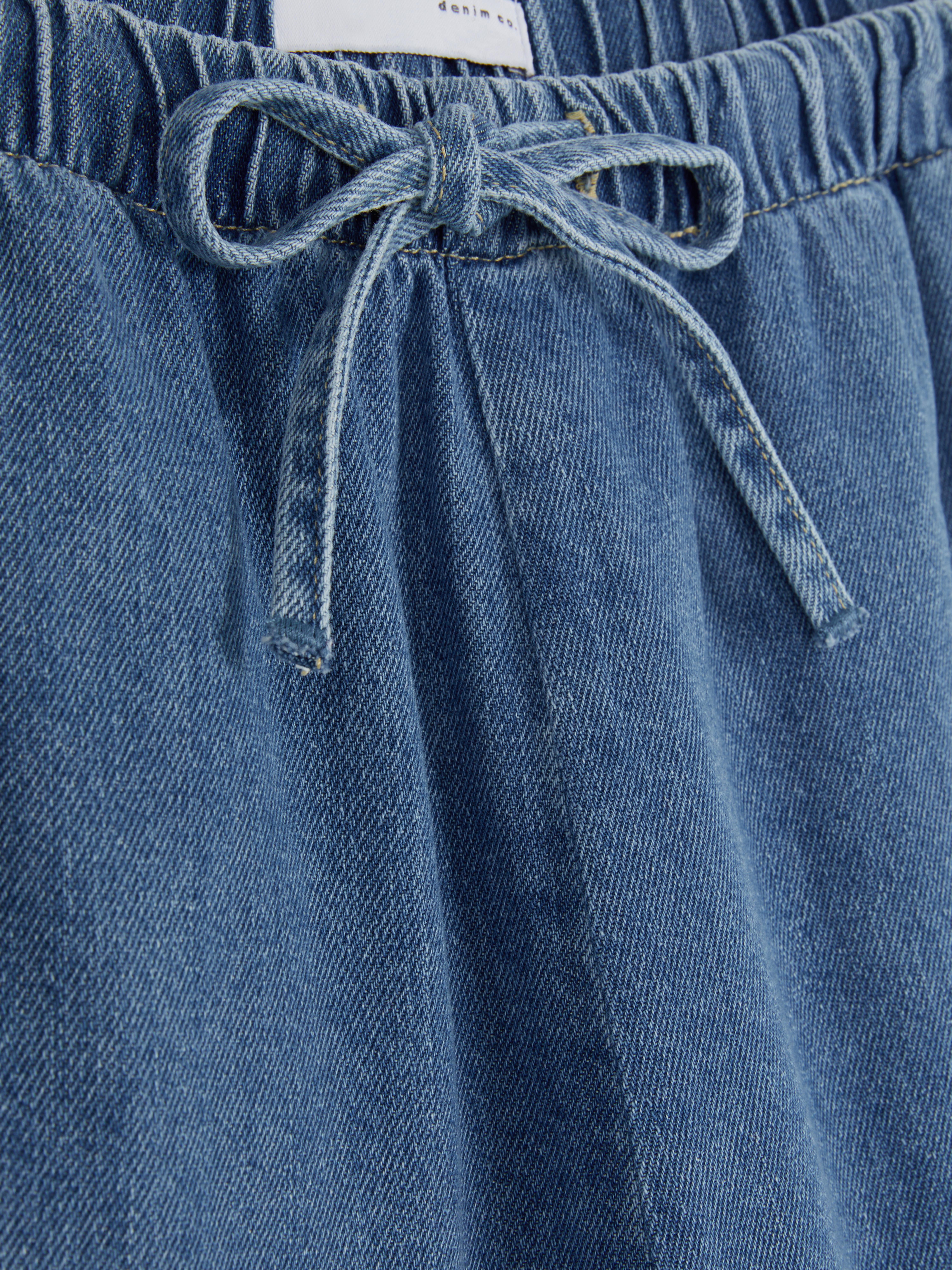Pantaloni da tuta in denim con coulisse