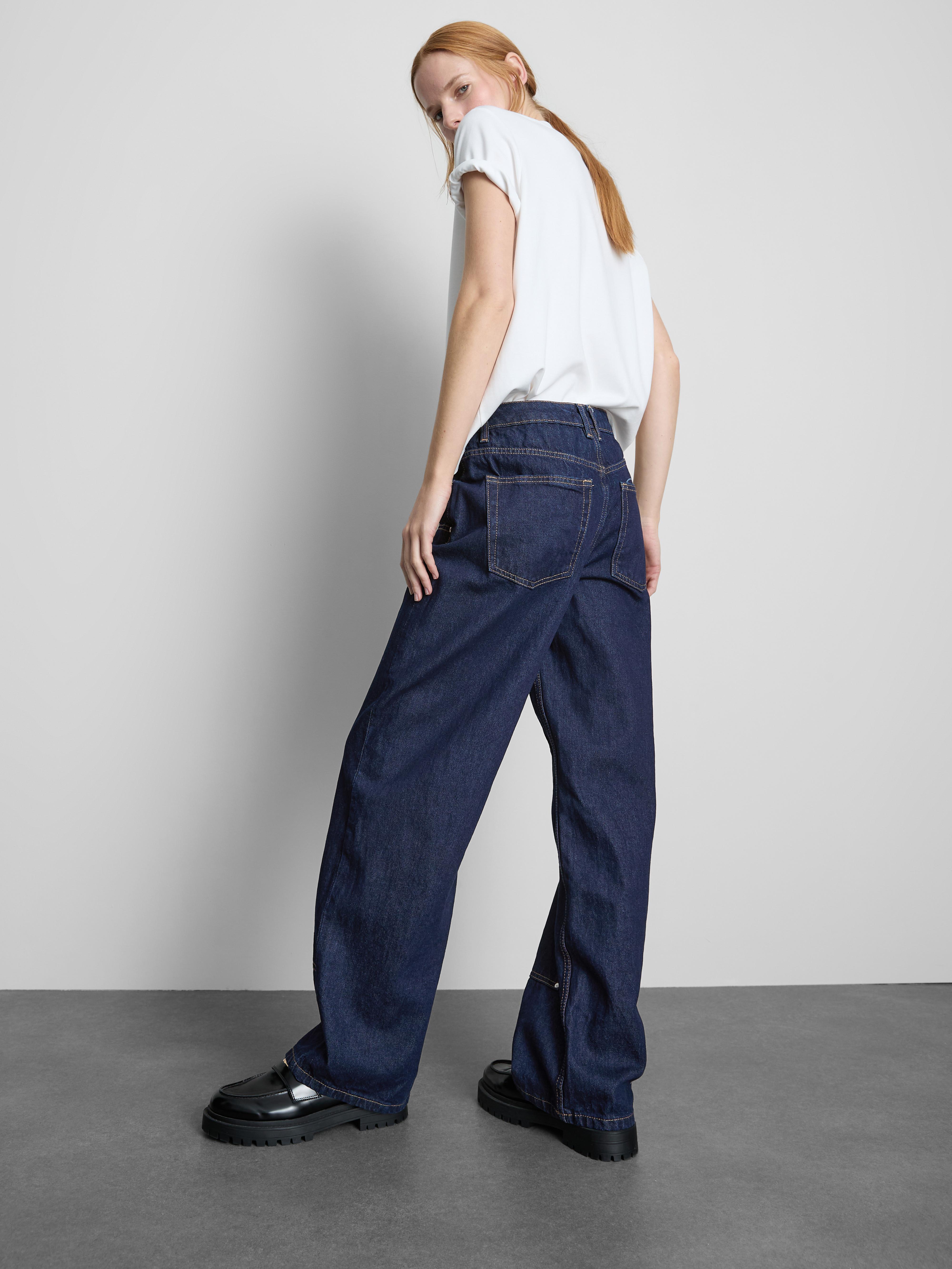 Vaqueros de carpintero de talle medio