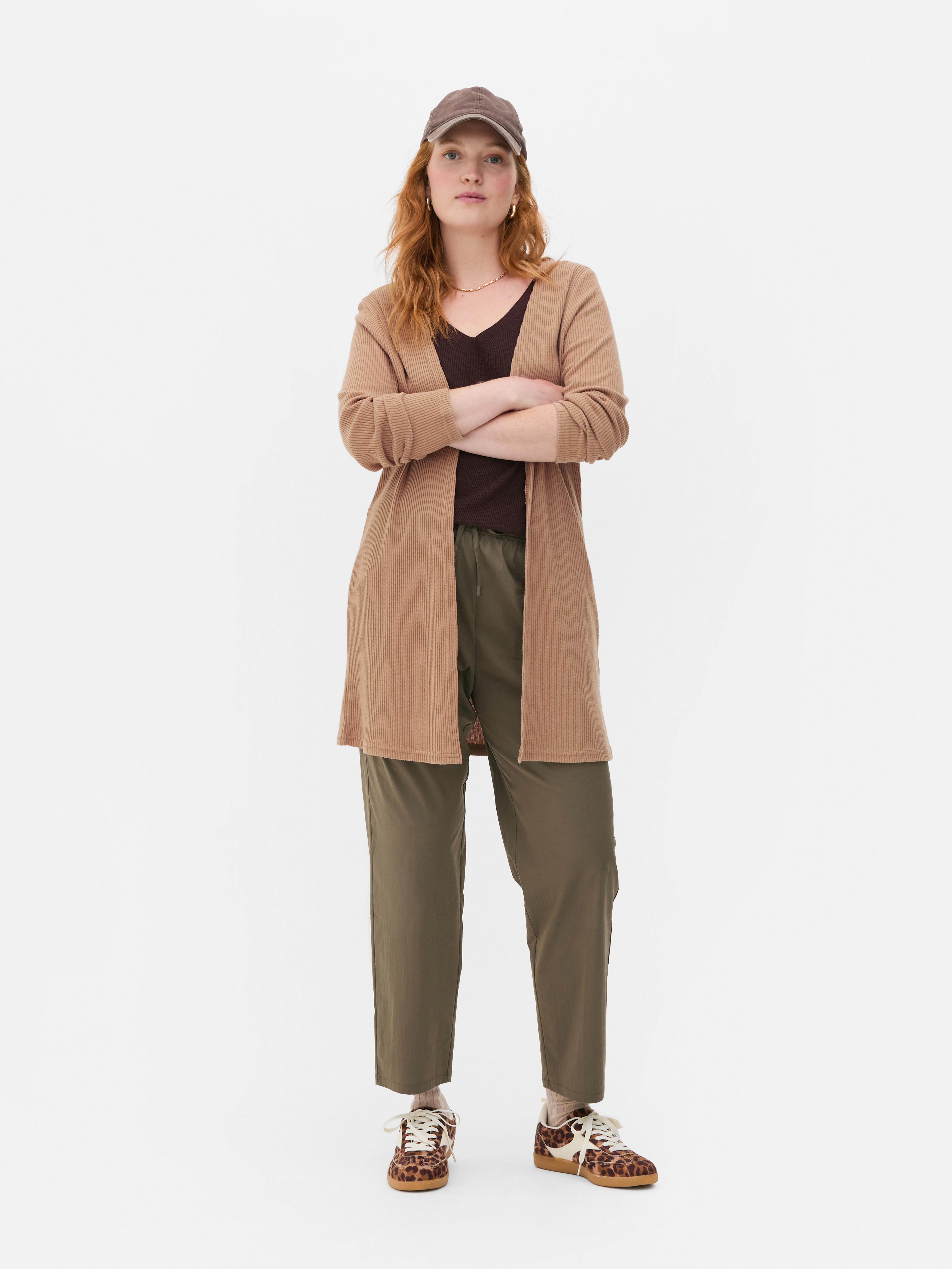 Ribbed Longline Cardigan