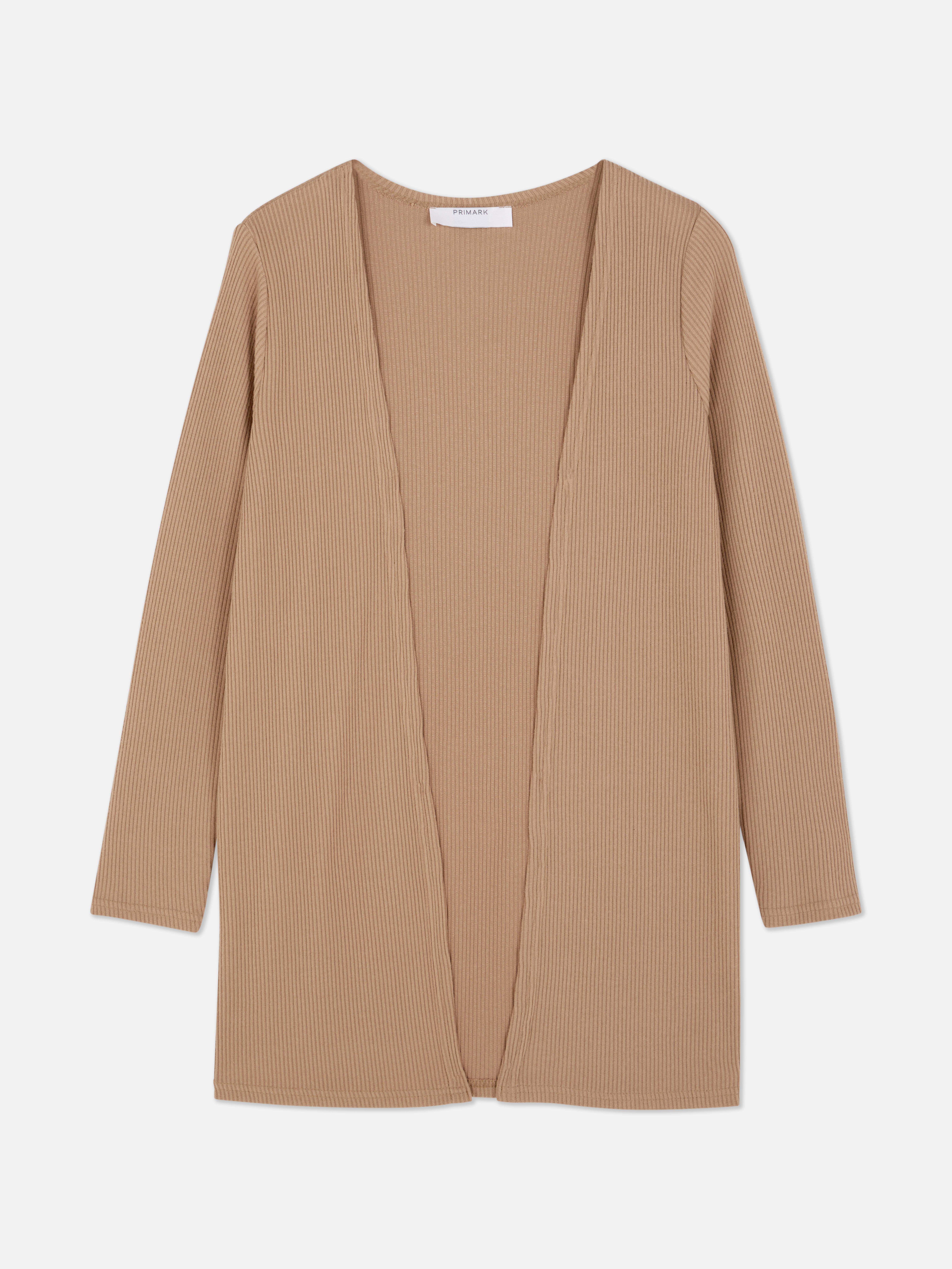 Ribbed Longline Cardigan