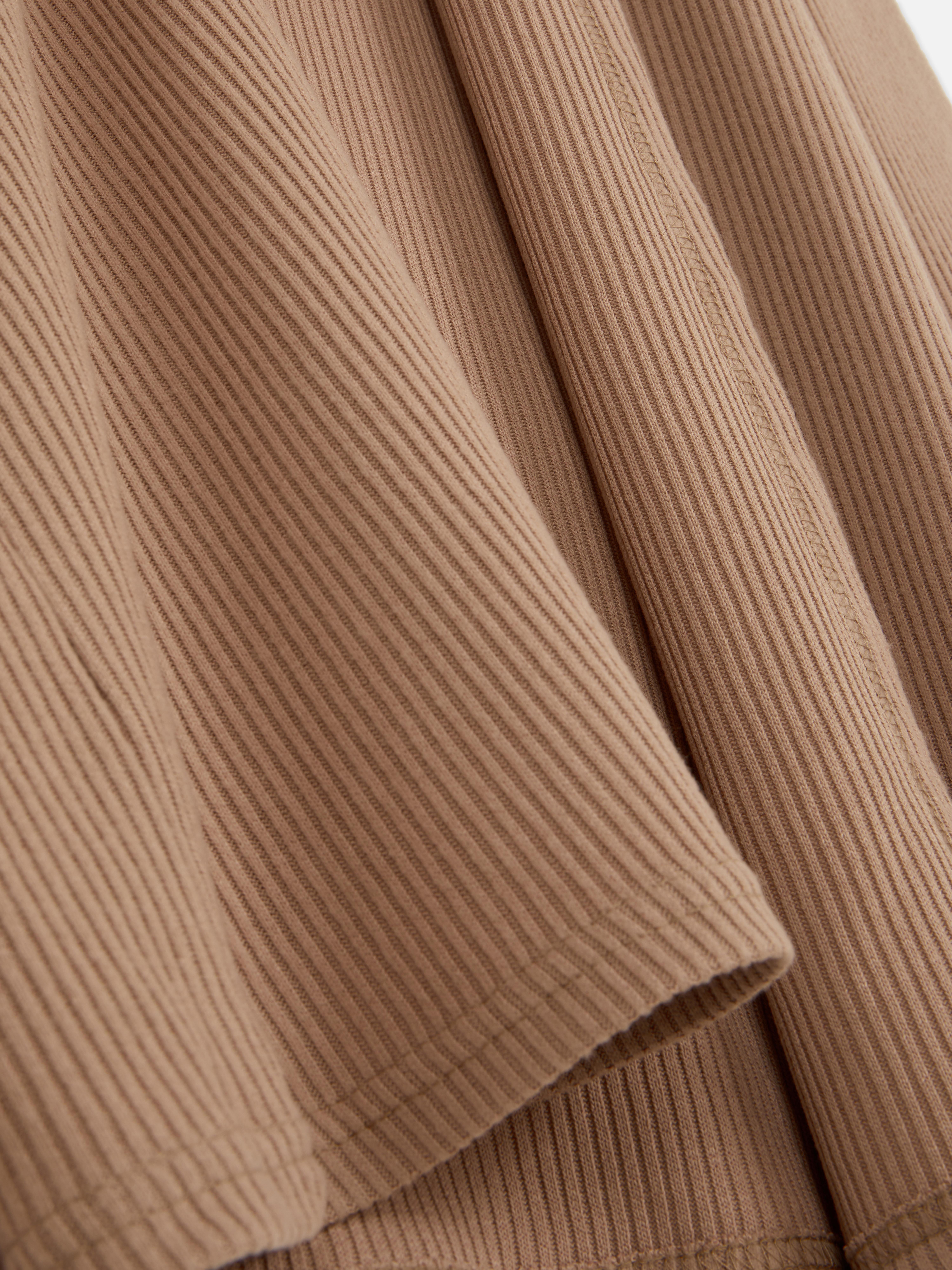 Ribbed Longline Cardigan