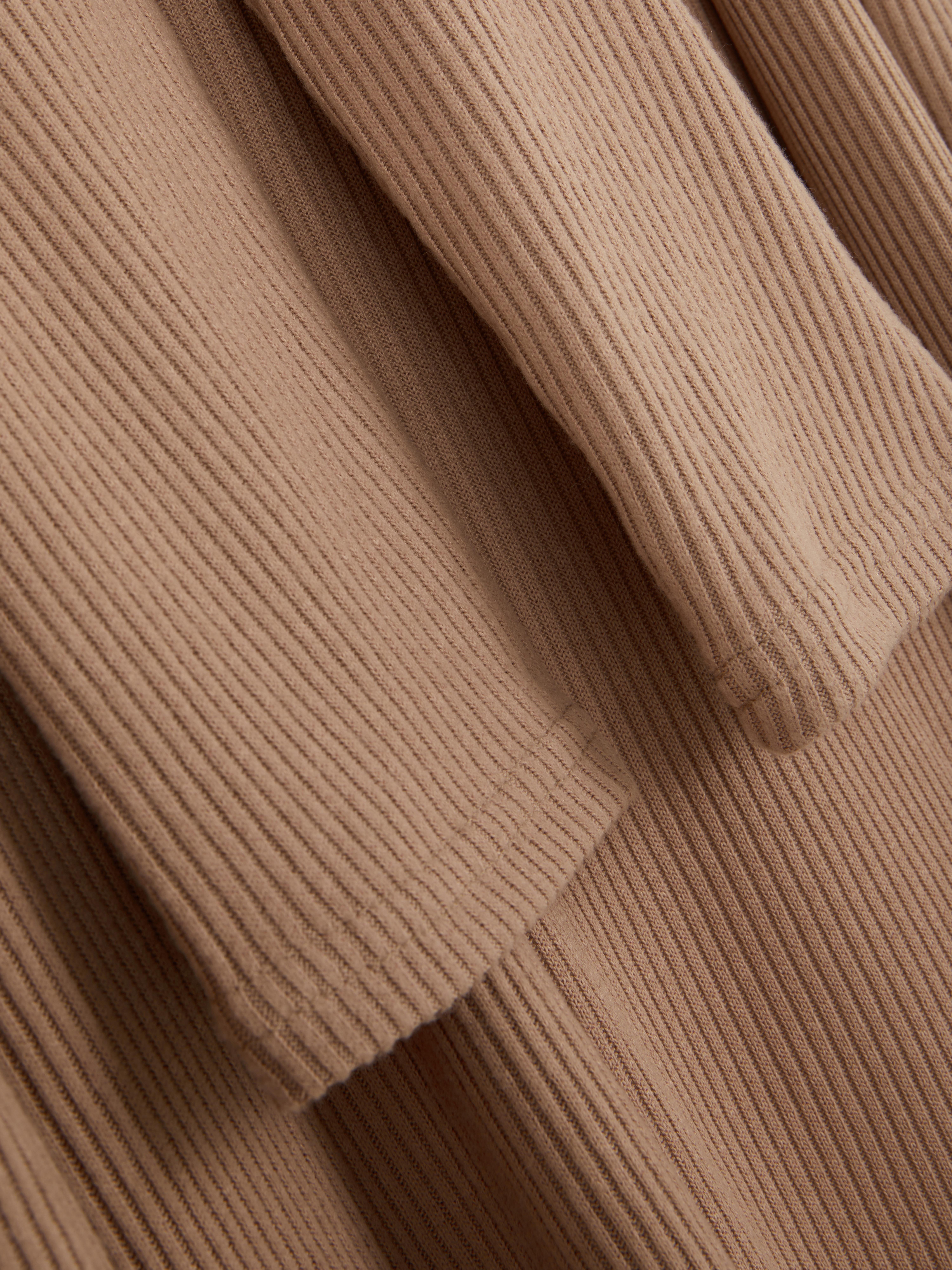 Ribbed Longline Cardigan