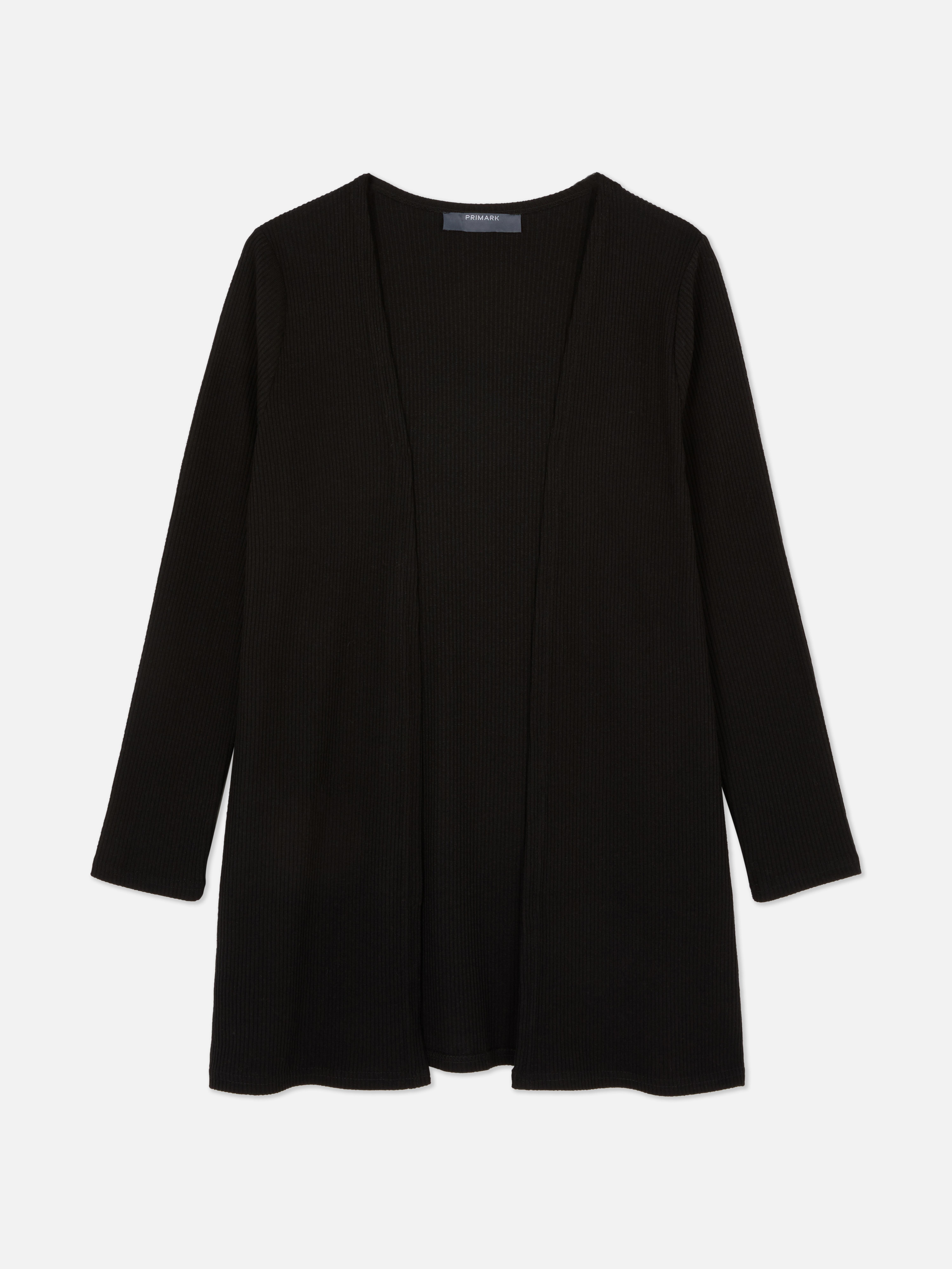 Ribbed Longline Cardigan