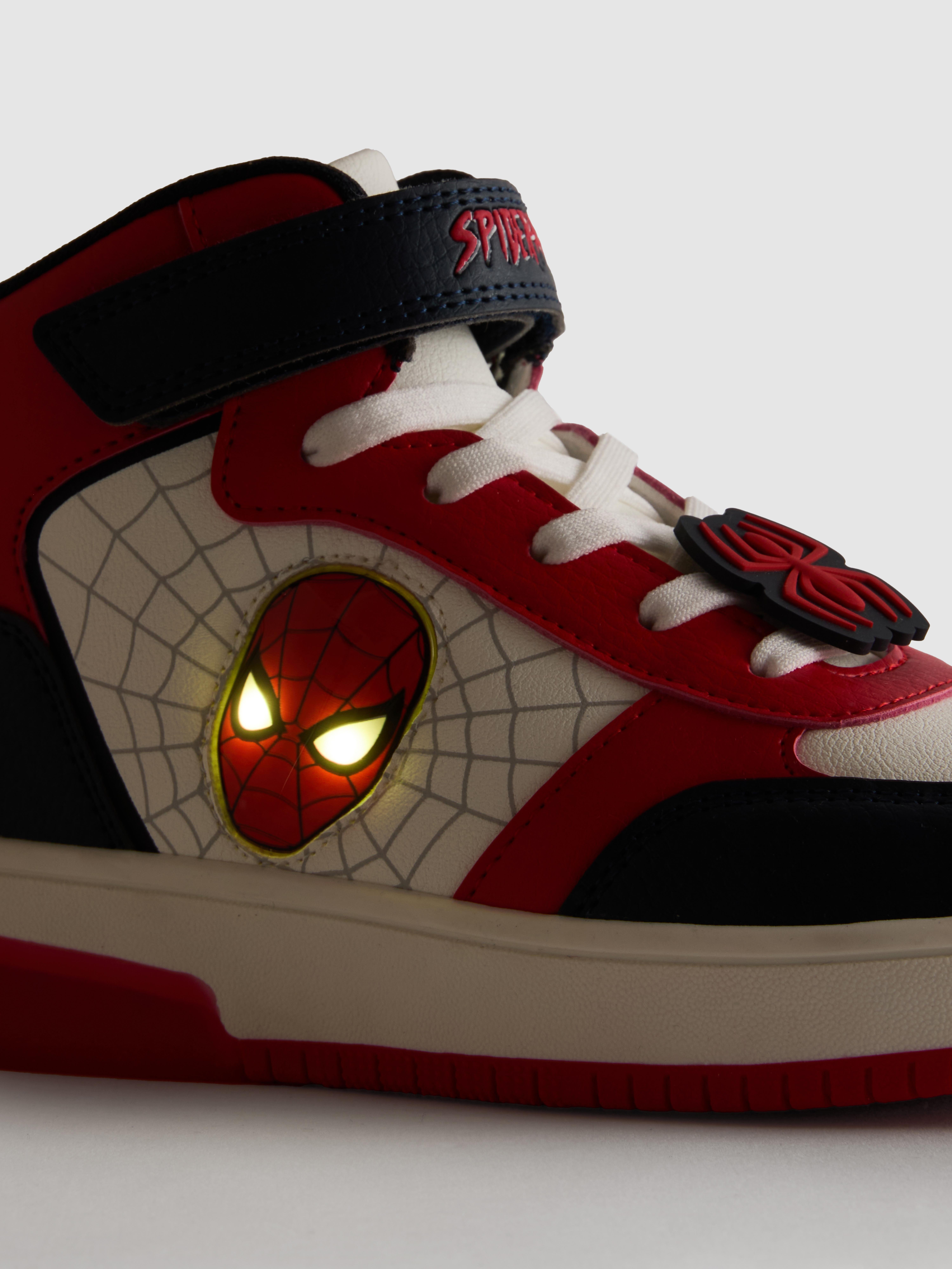 MARVEL Spider-Man Light Up High-Top Trainers
