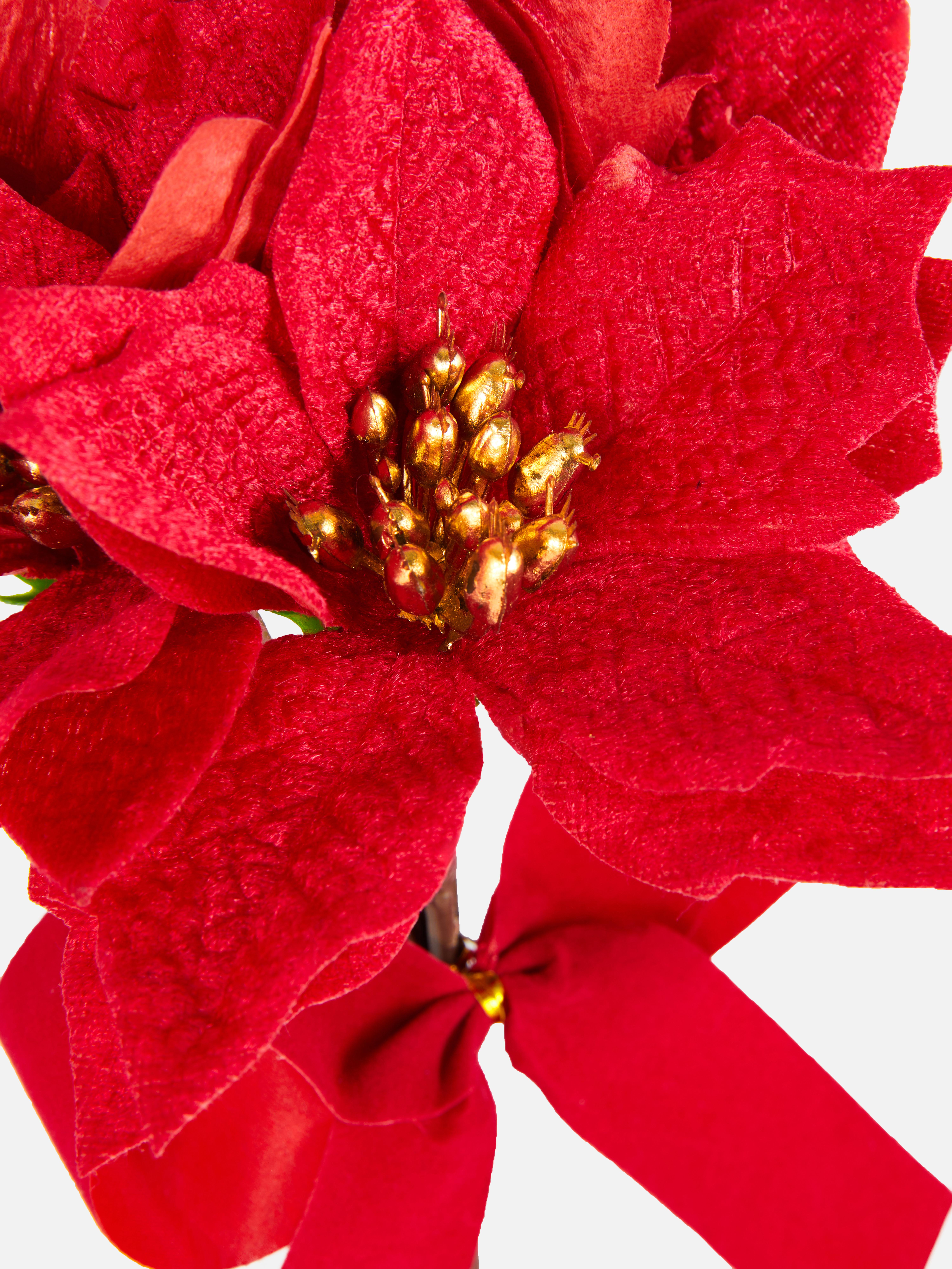 Mini-boeket van imitatiepoinsettia
