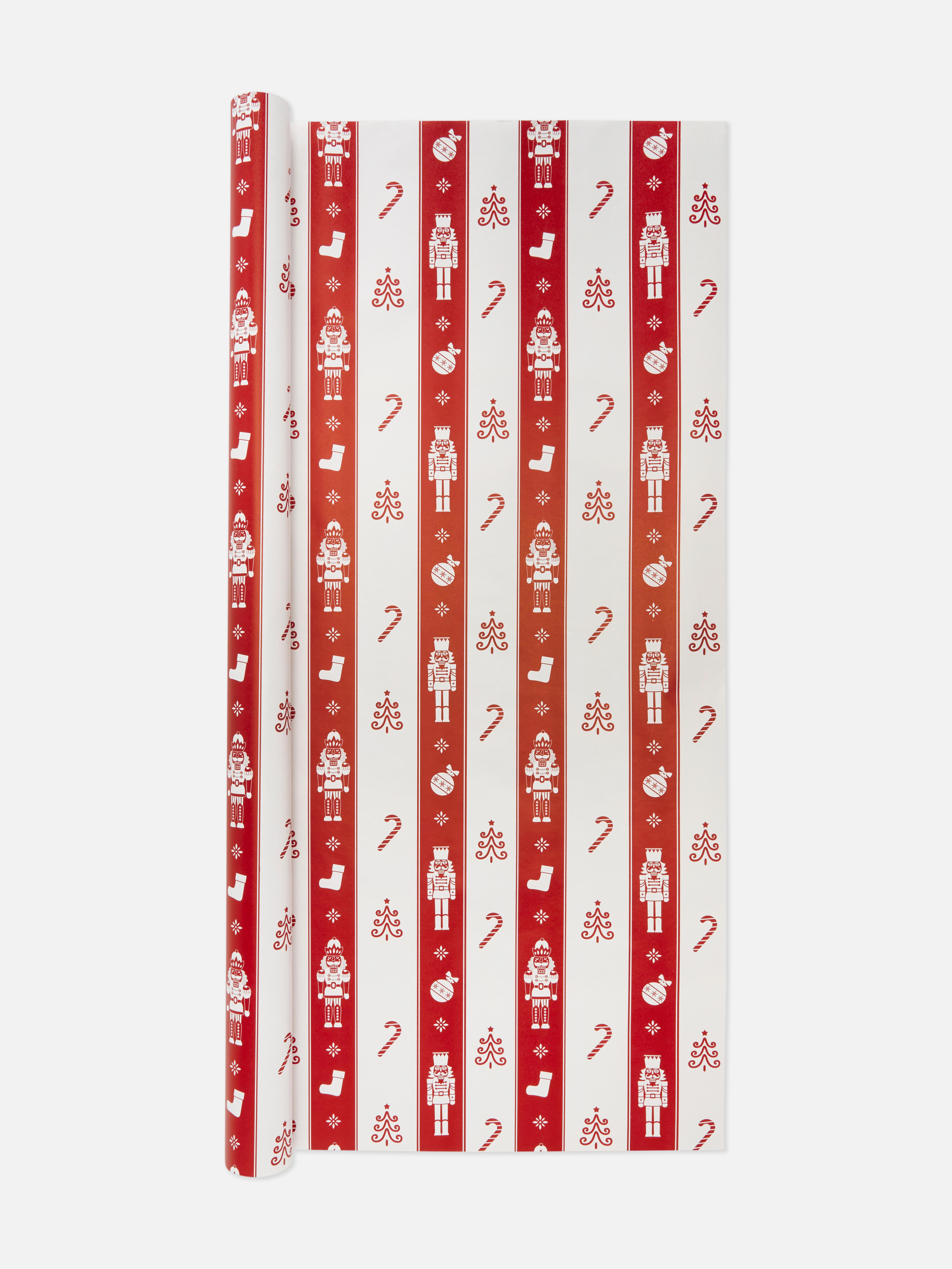 8m Christmas Candy Cane Wrapping Paper
