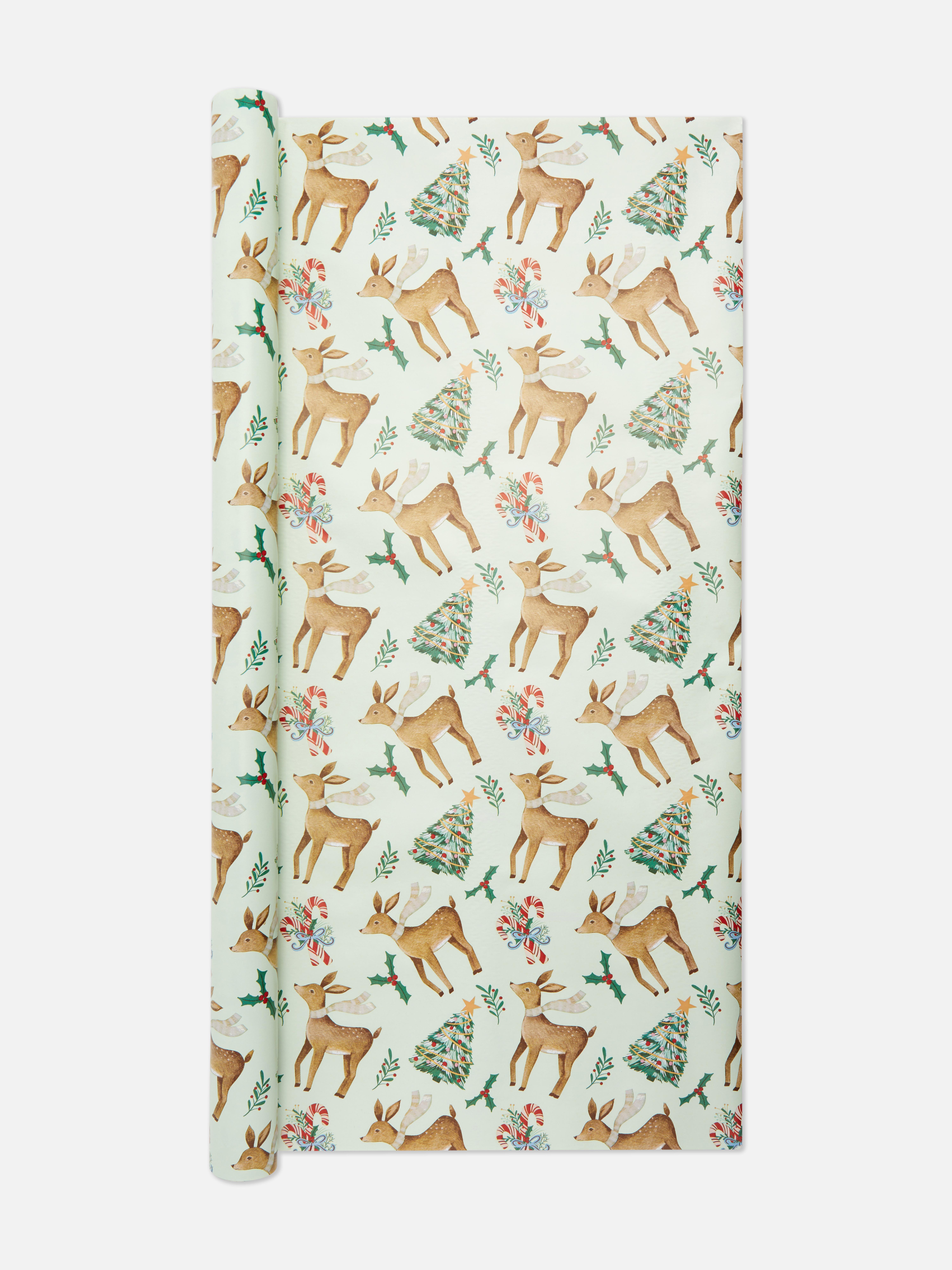8m Christmas Reindeer Wrapping Paper