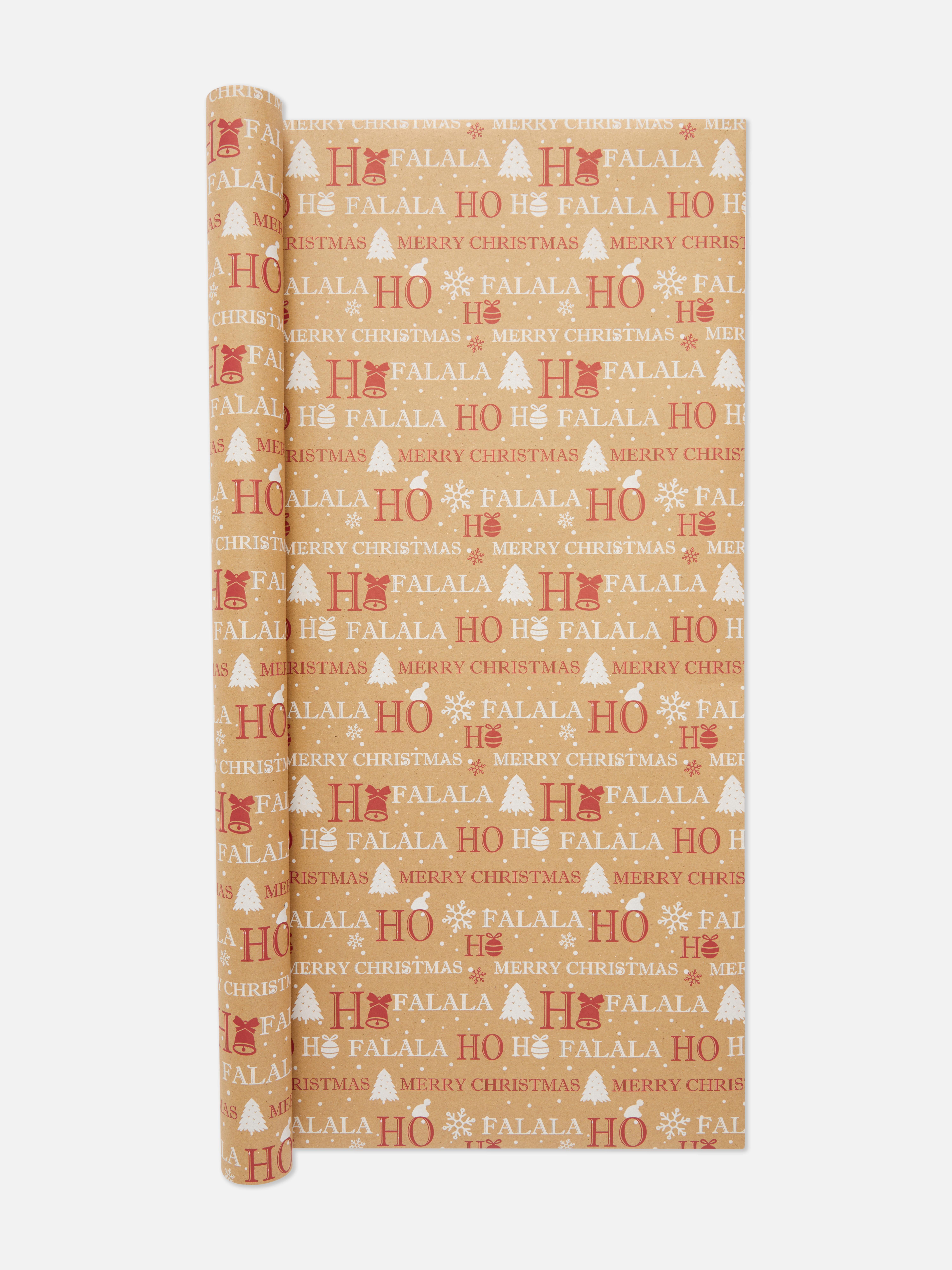 8m Christmas FaLaLa Wrapping Paper