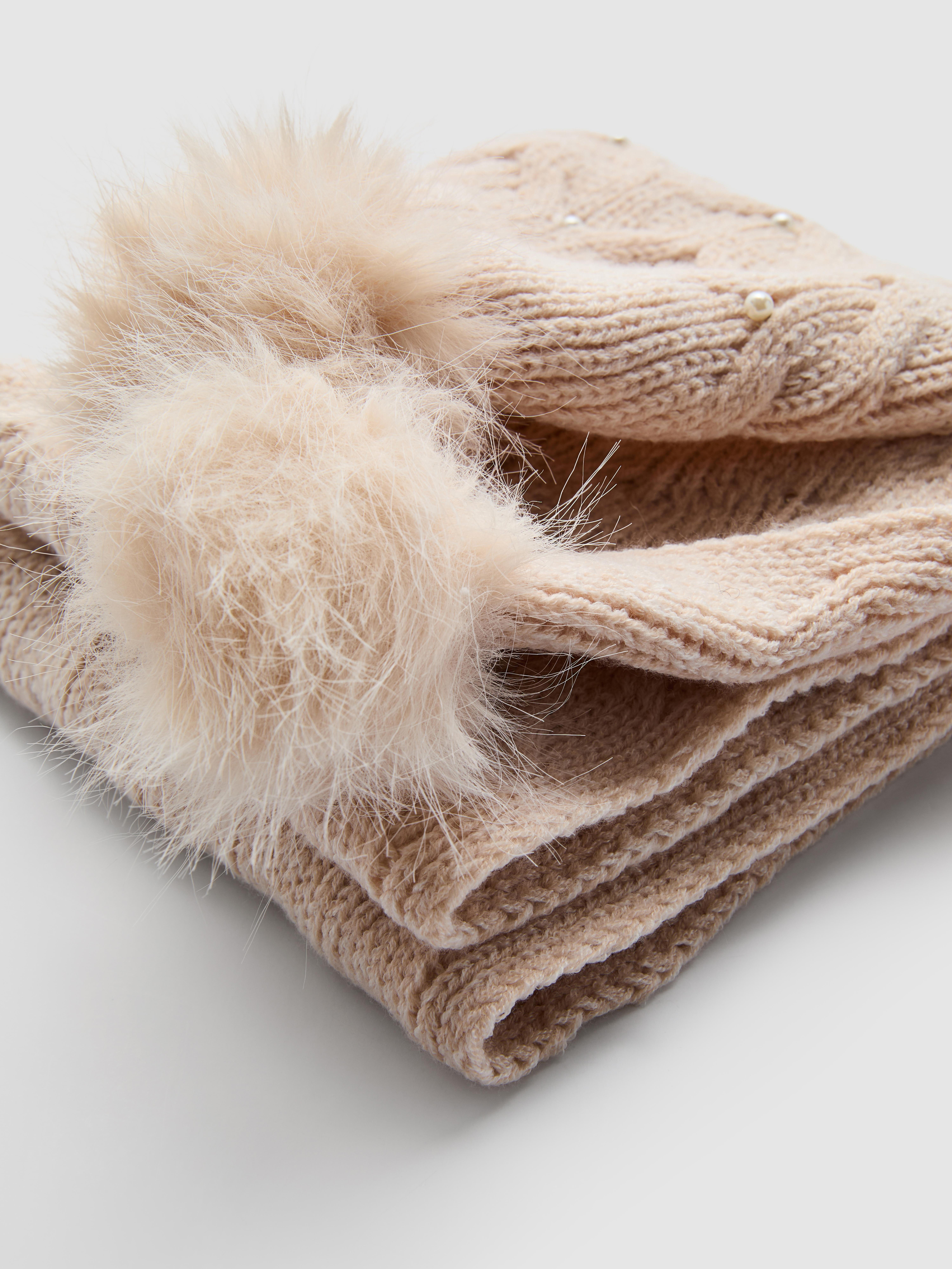 Faux Pearl Embellished Winter Accessory Set