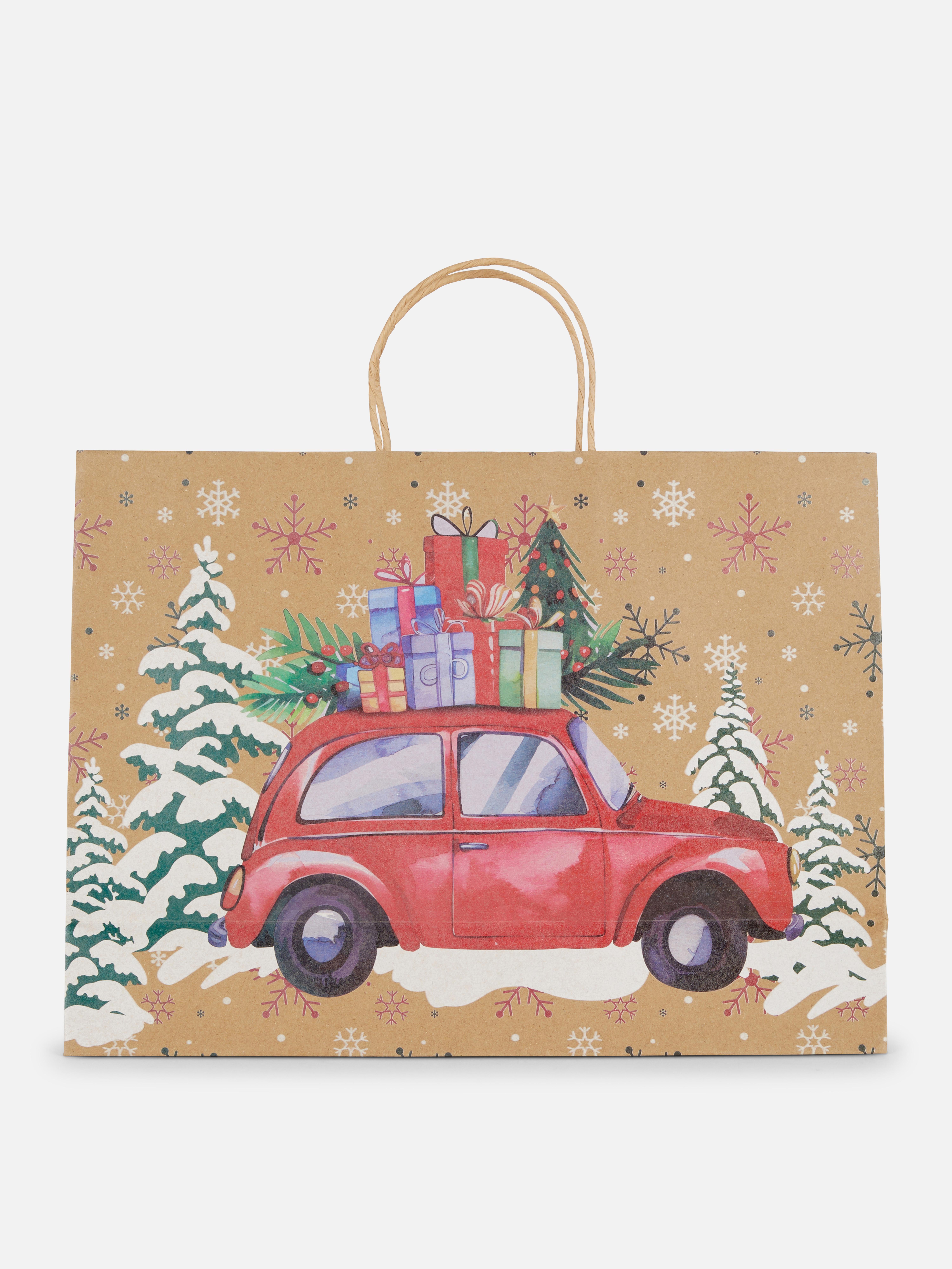 Christmas Tree and Car Craft Gift Bag