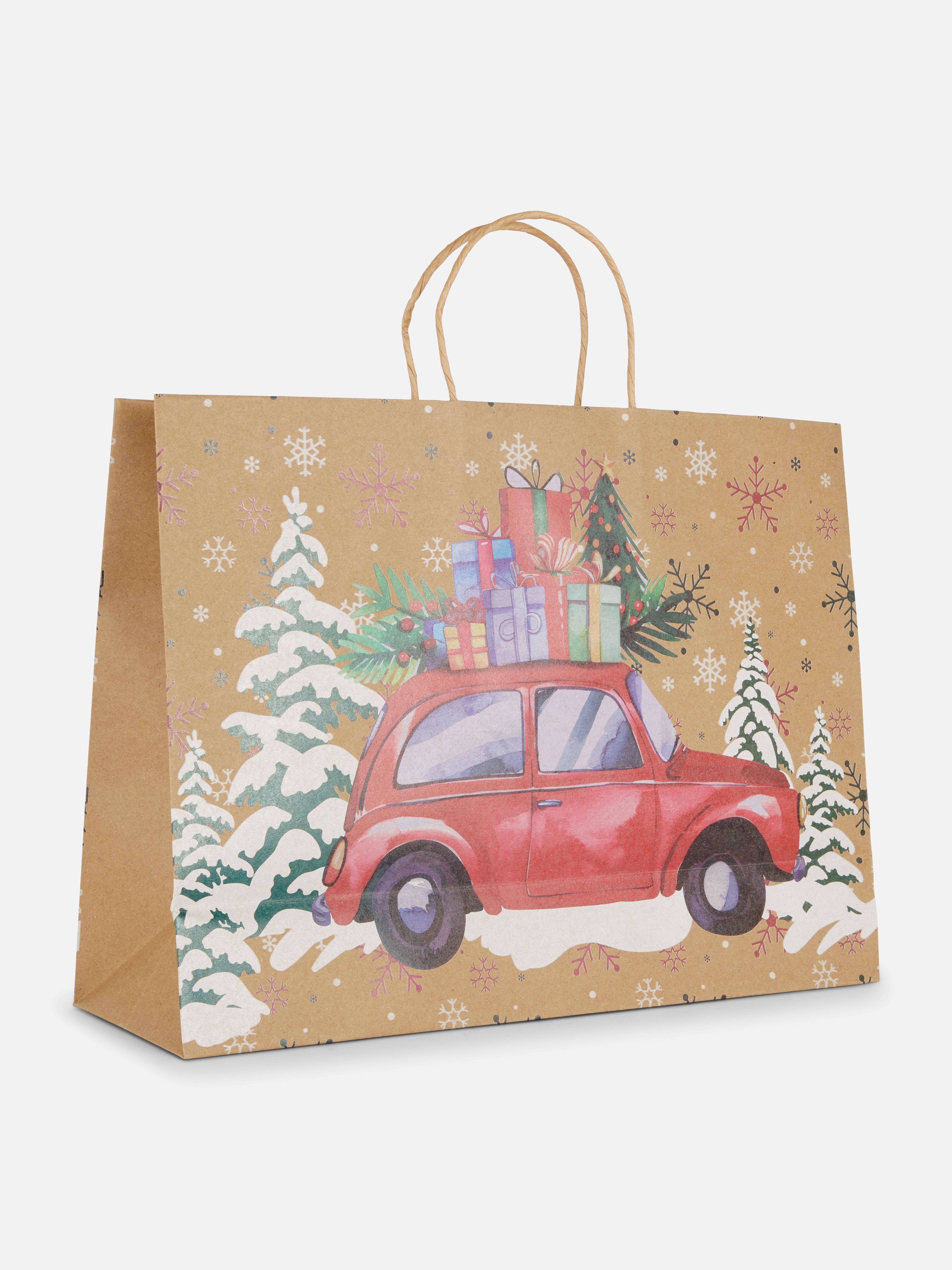 Christmas Tree and Car Craft Gift Bag