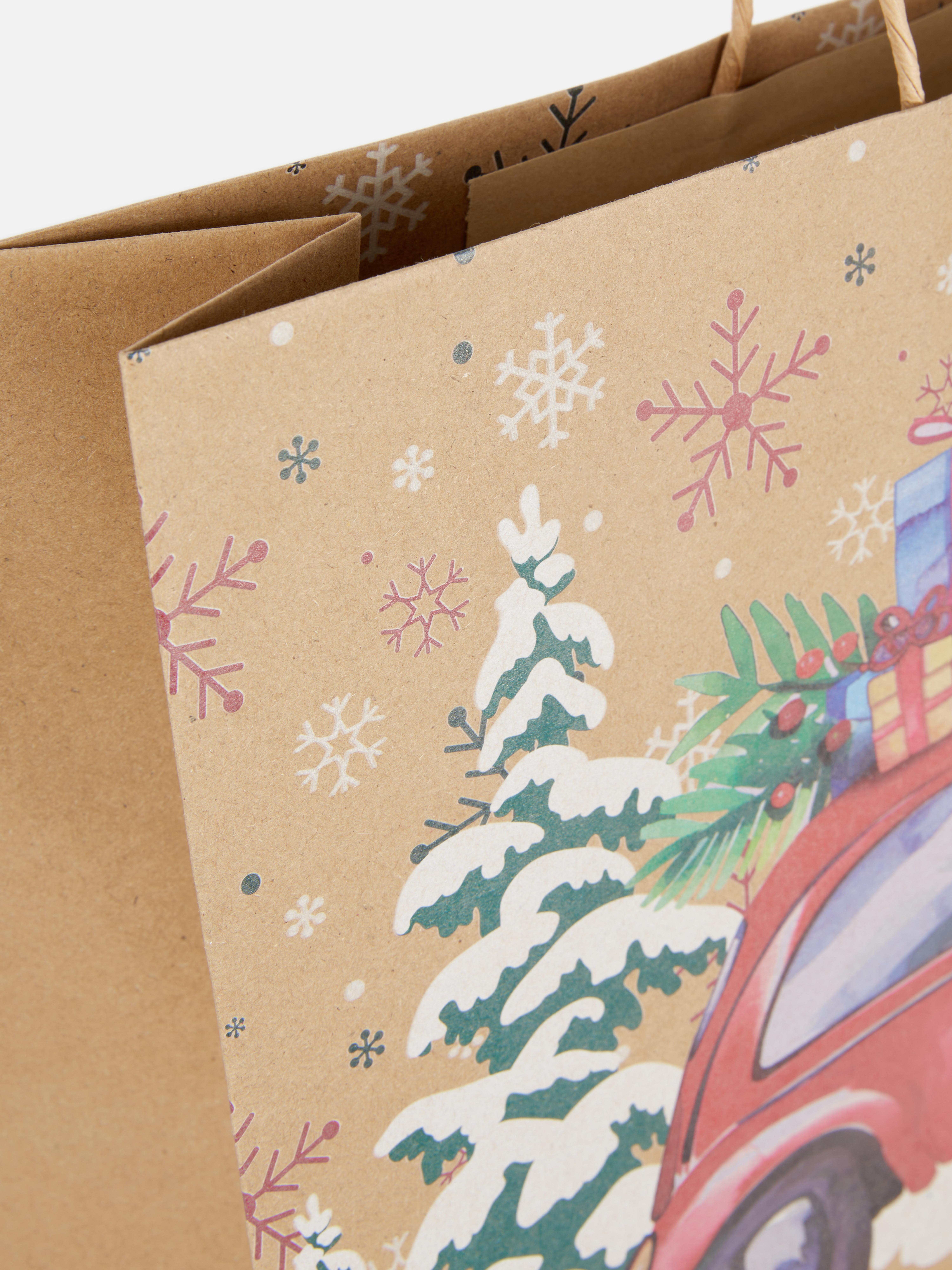 Christmas Tree and Car Craft Gift Bag