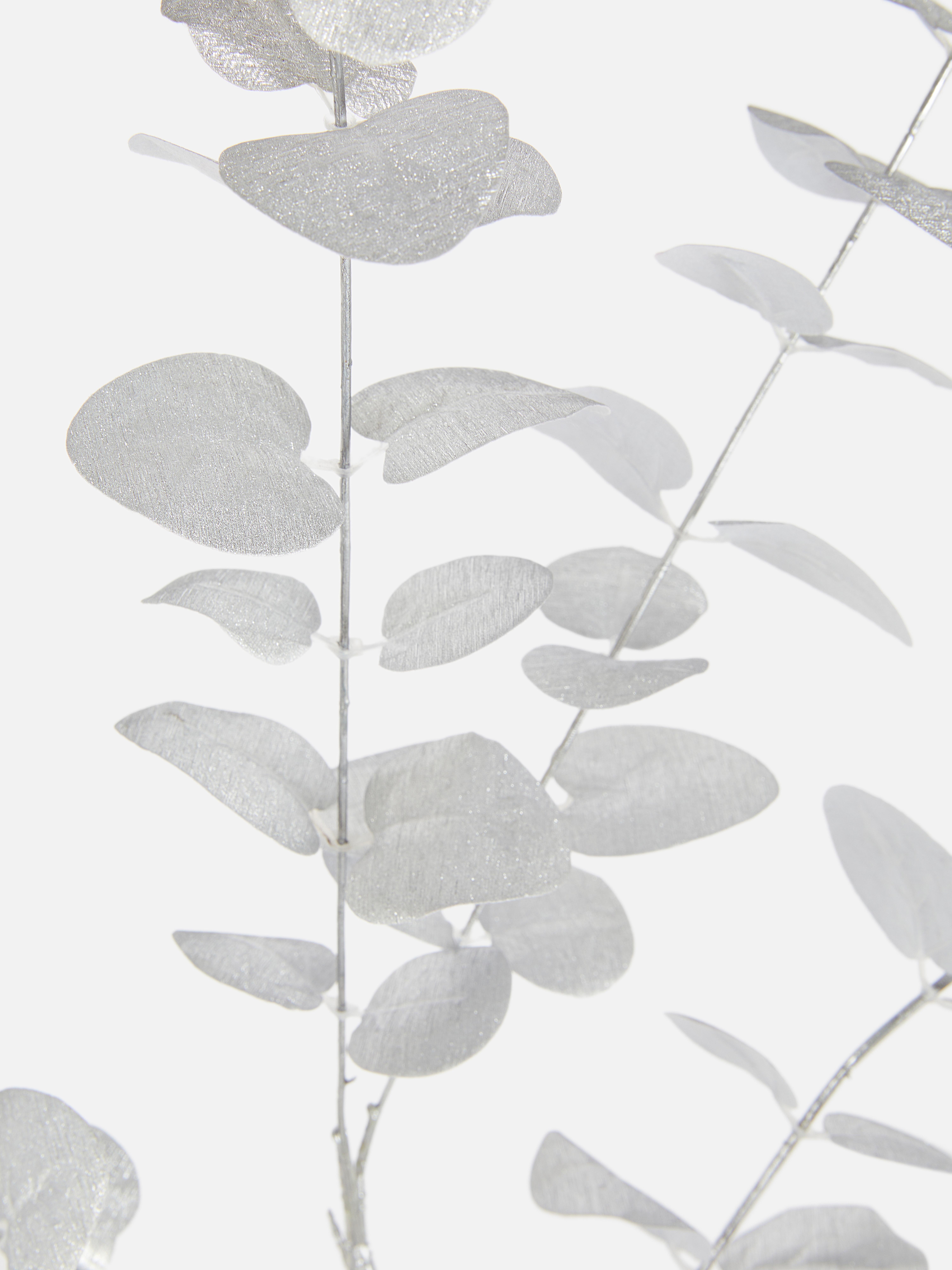 Faux Single Stem Metallic Eucalyptus