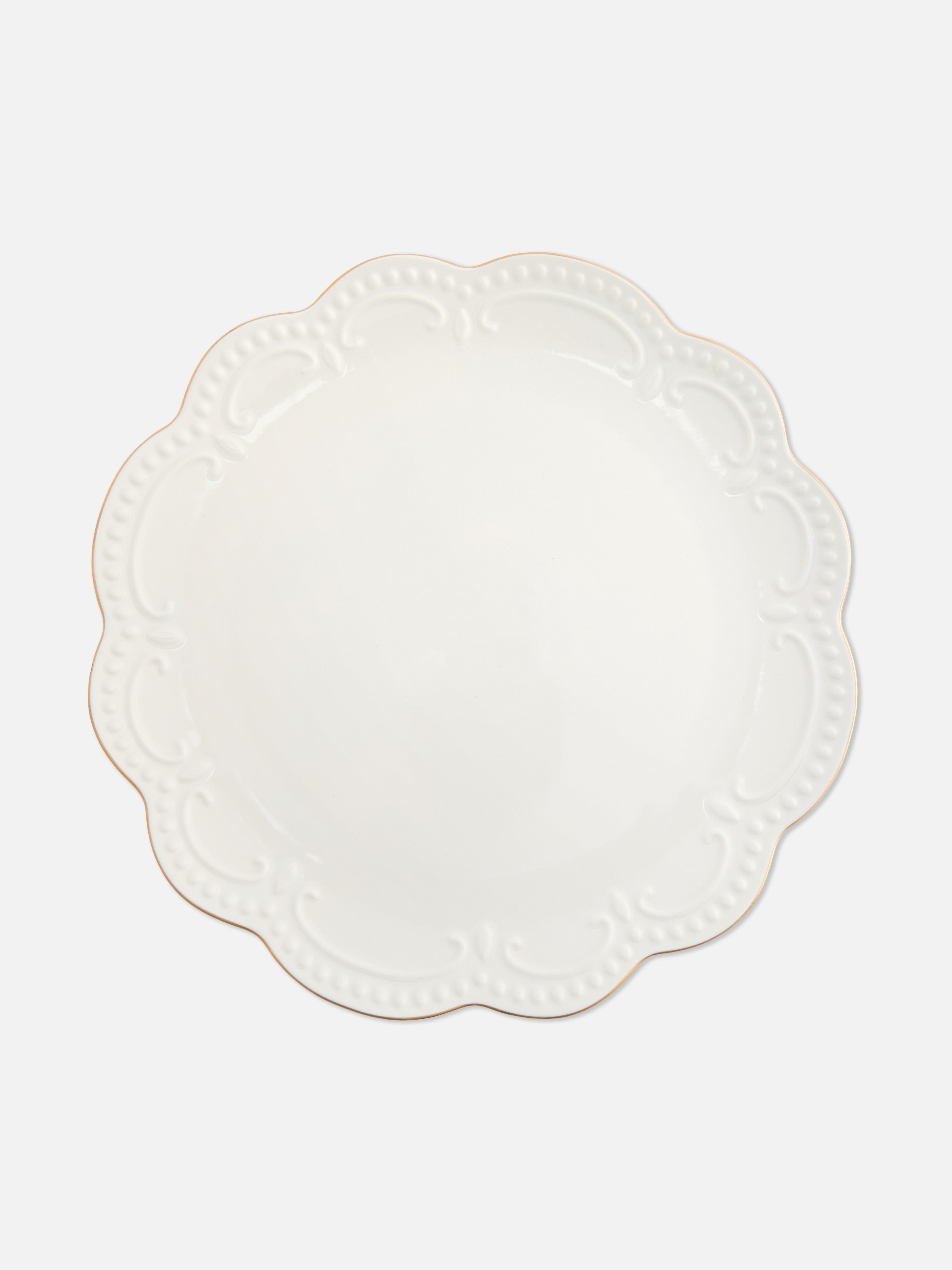 Scalloped Edge Dinner Plate