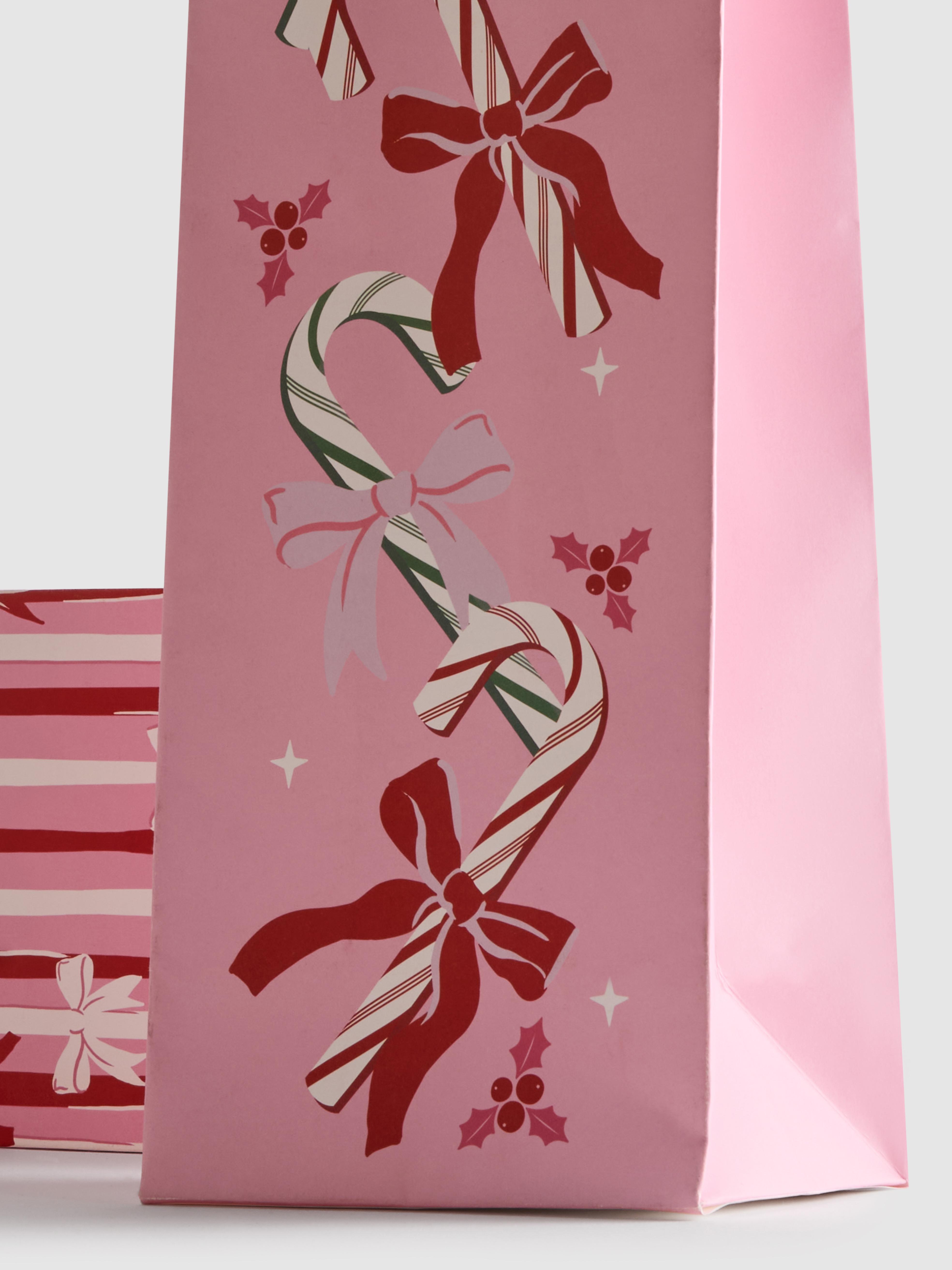 2pk Christmas Bow Gift Bags