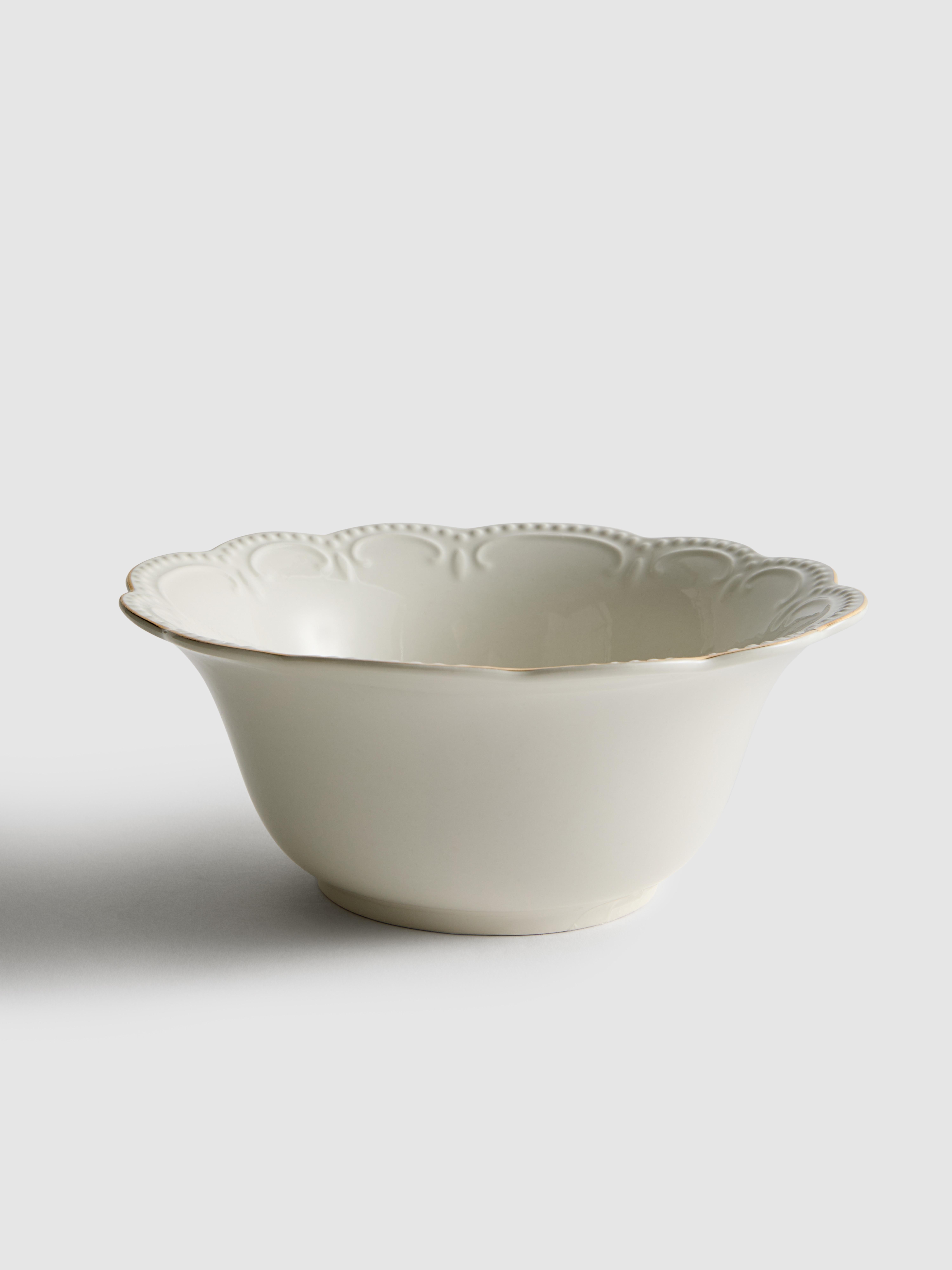 Scalloped Edge Cereal Bowl