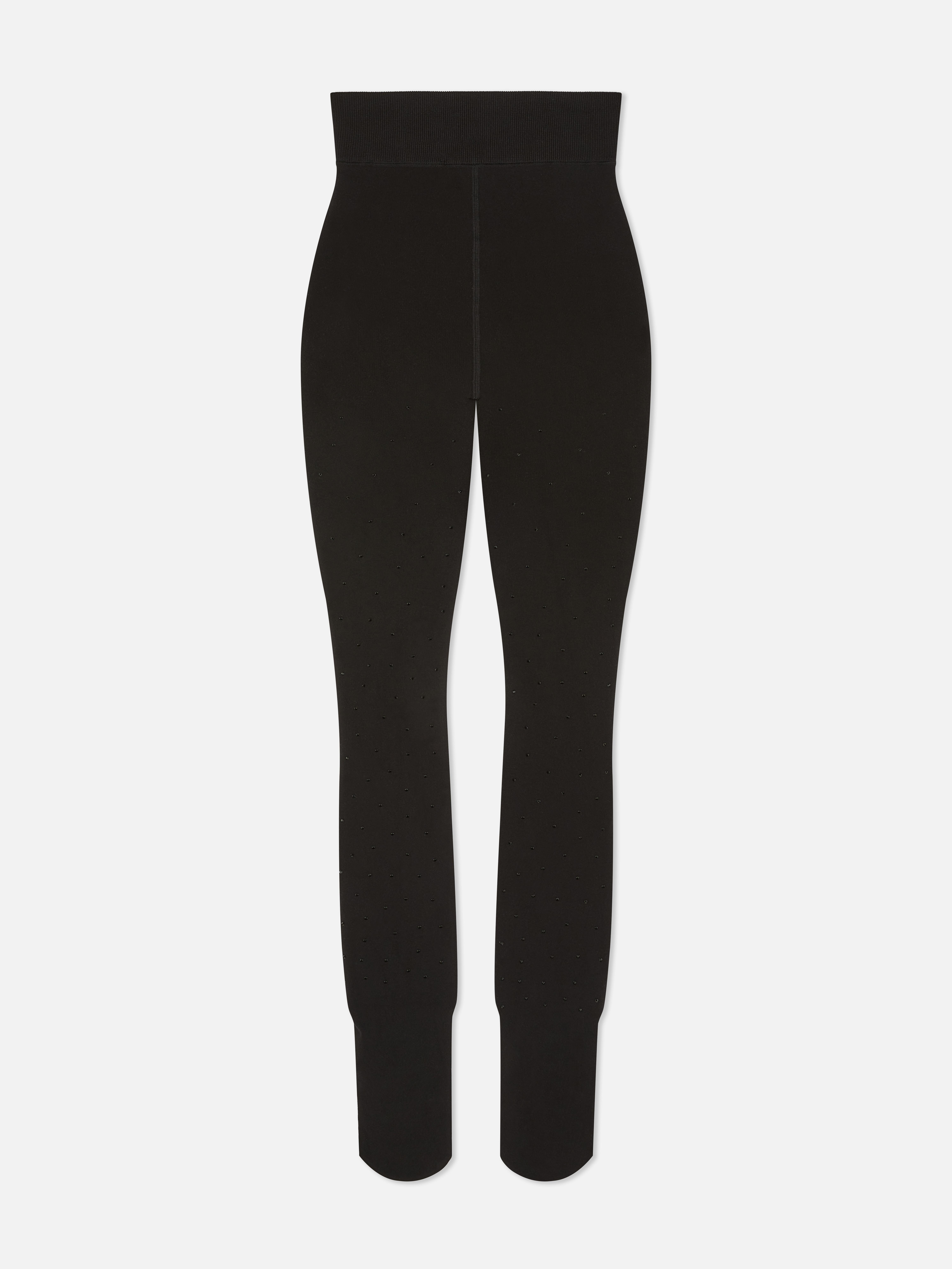 Velvet Plush Diamante Tights