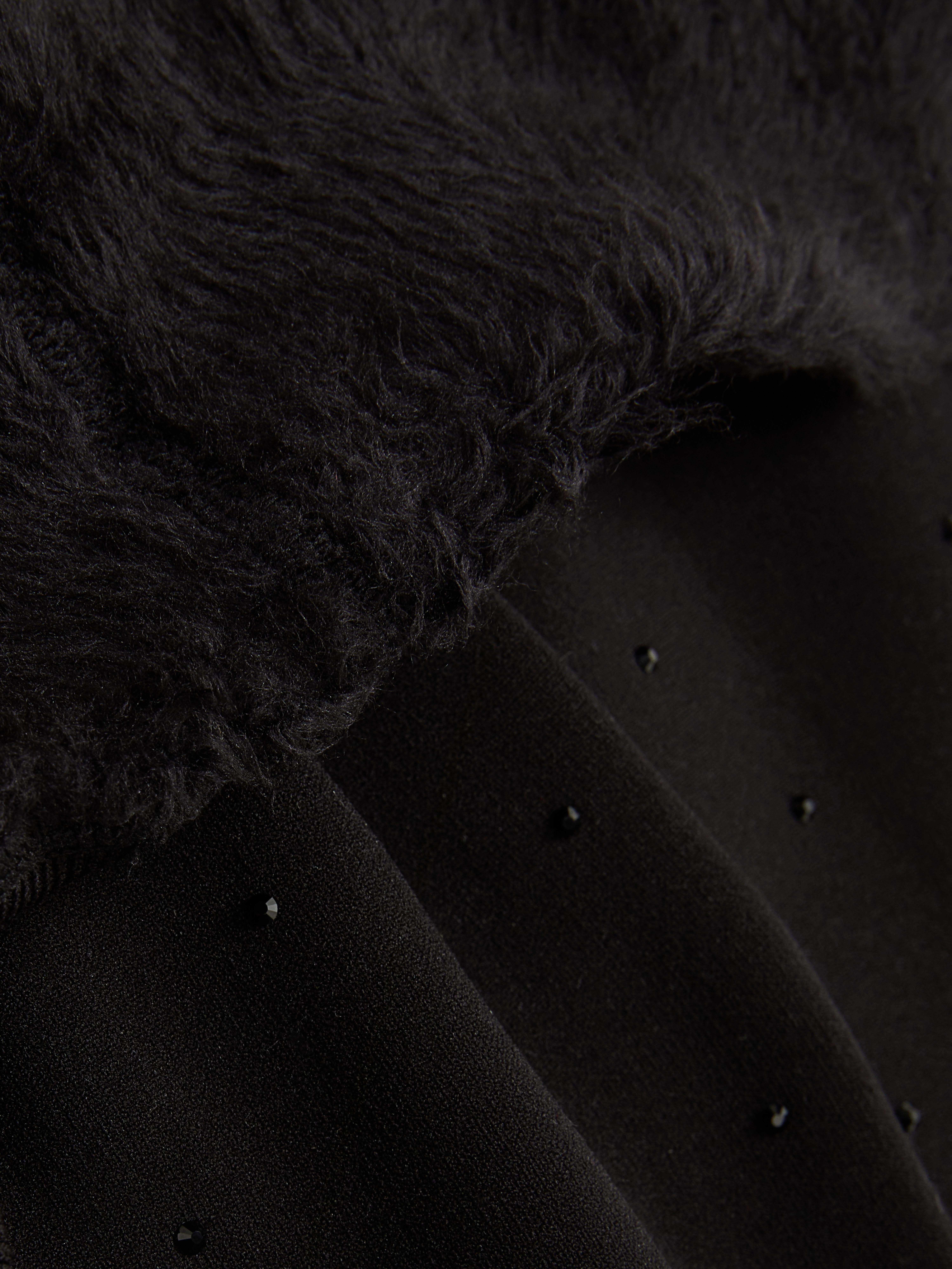 Velvet Plush Diamante Tights