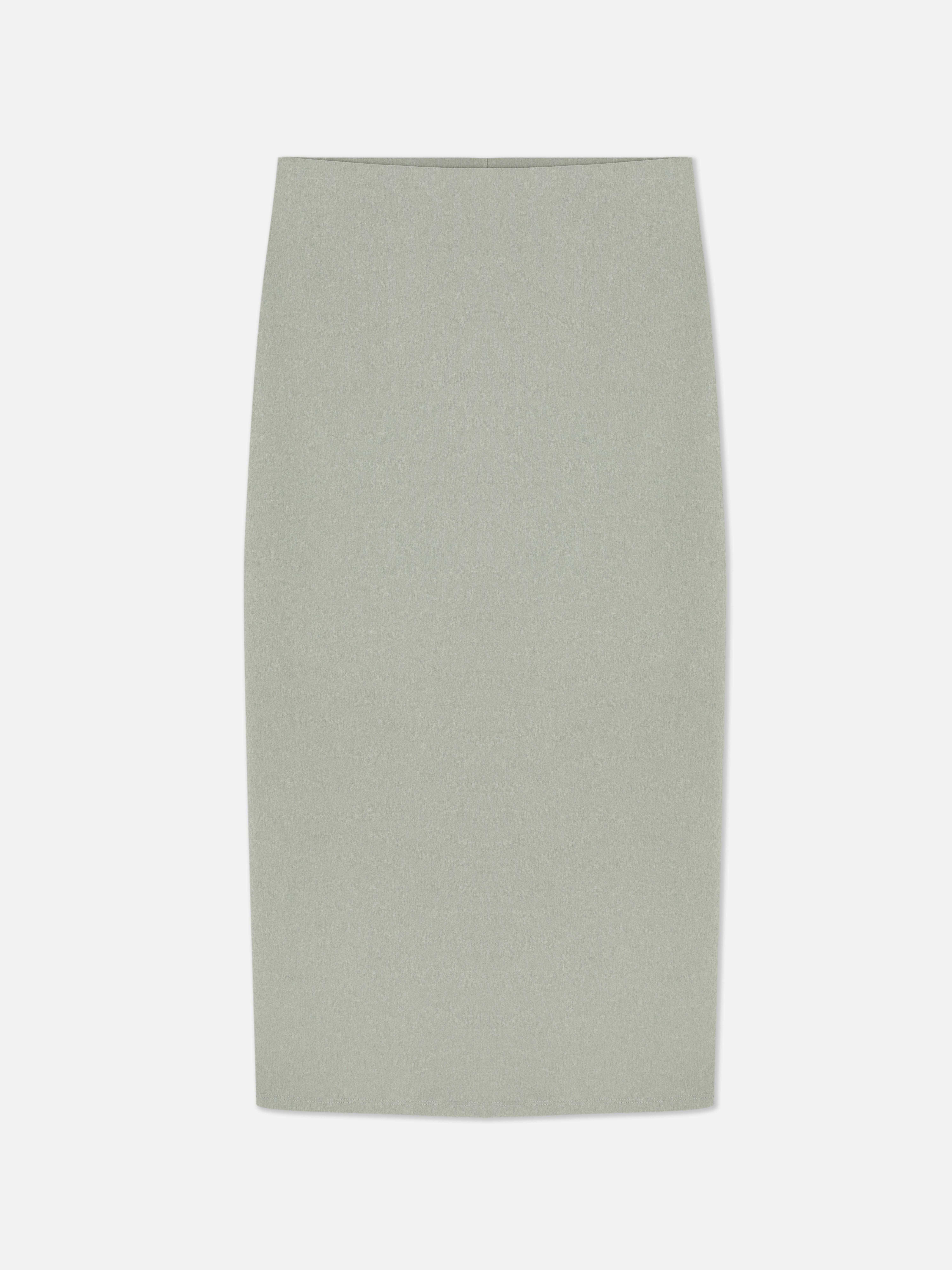 Falda midi de crepé
