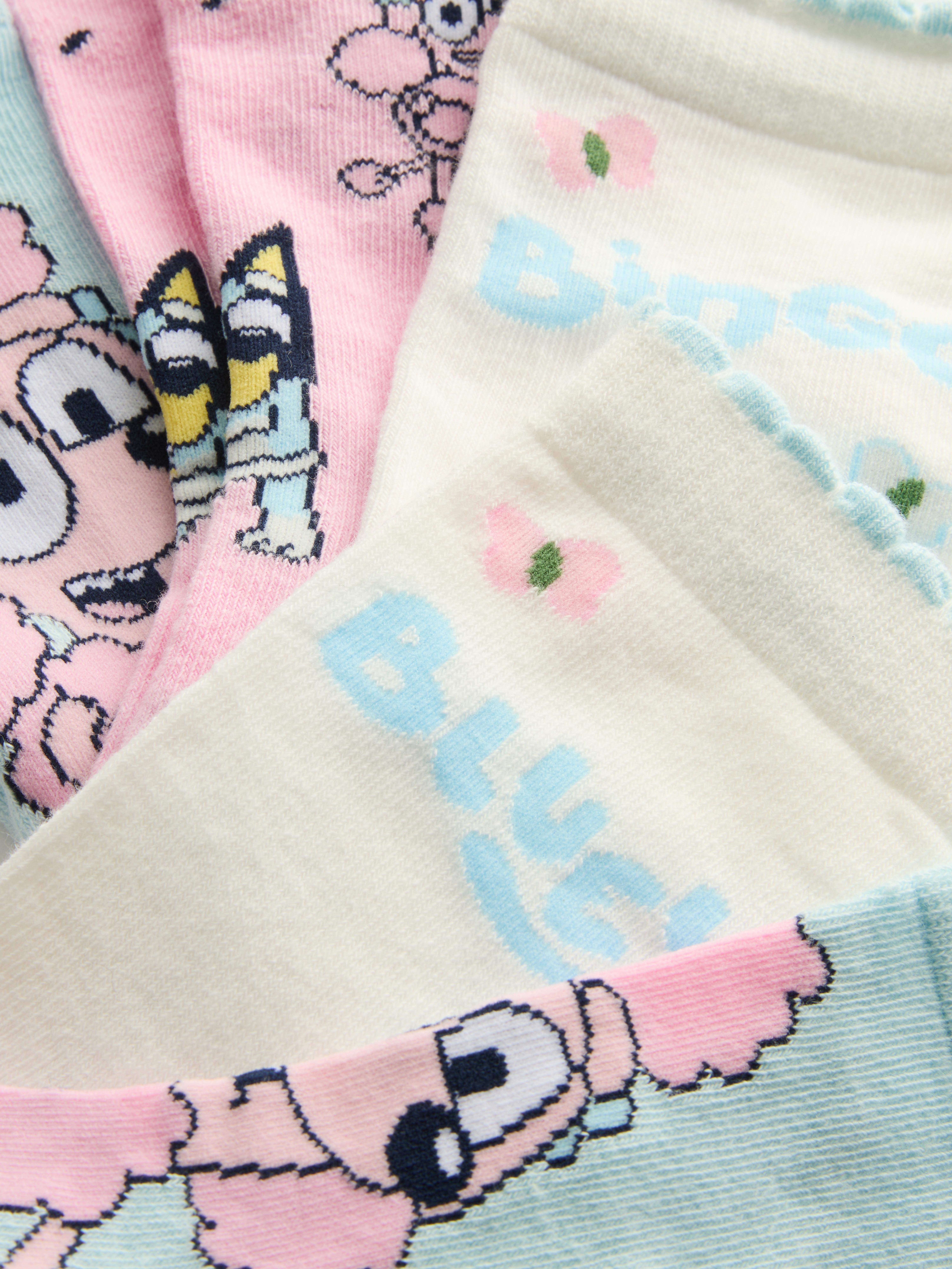 3pk Bluey Ankle Socks