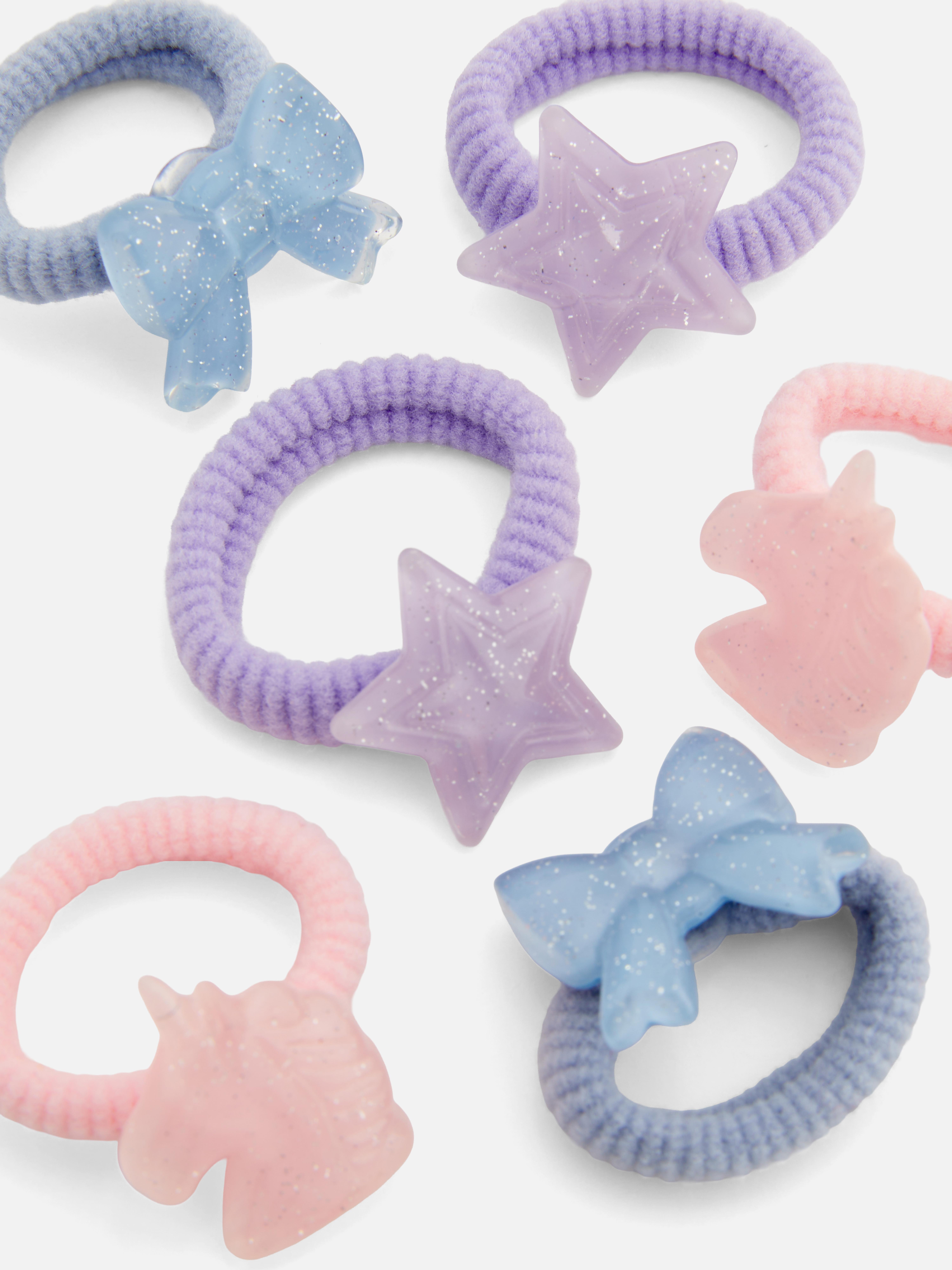 6pk Charm Hair Bands
