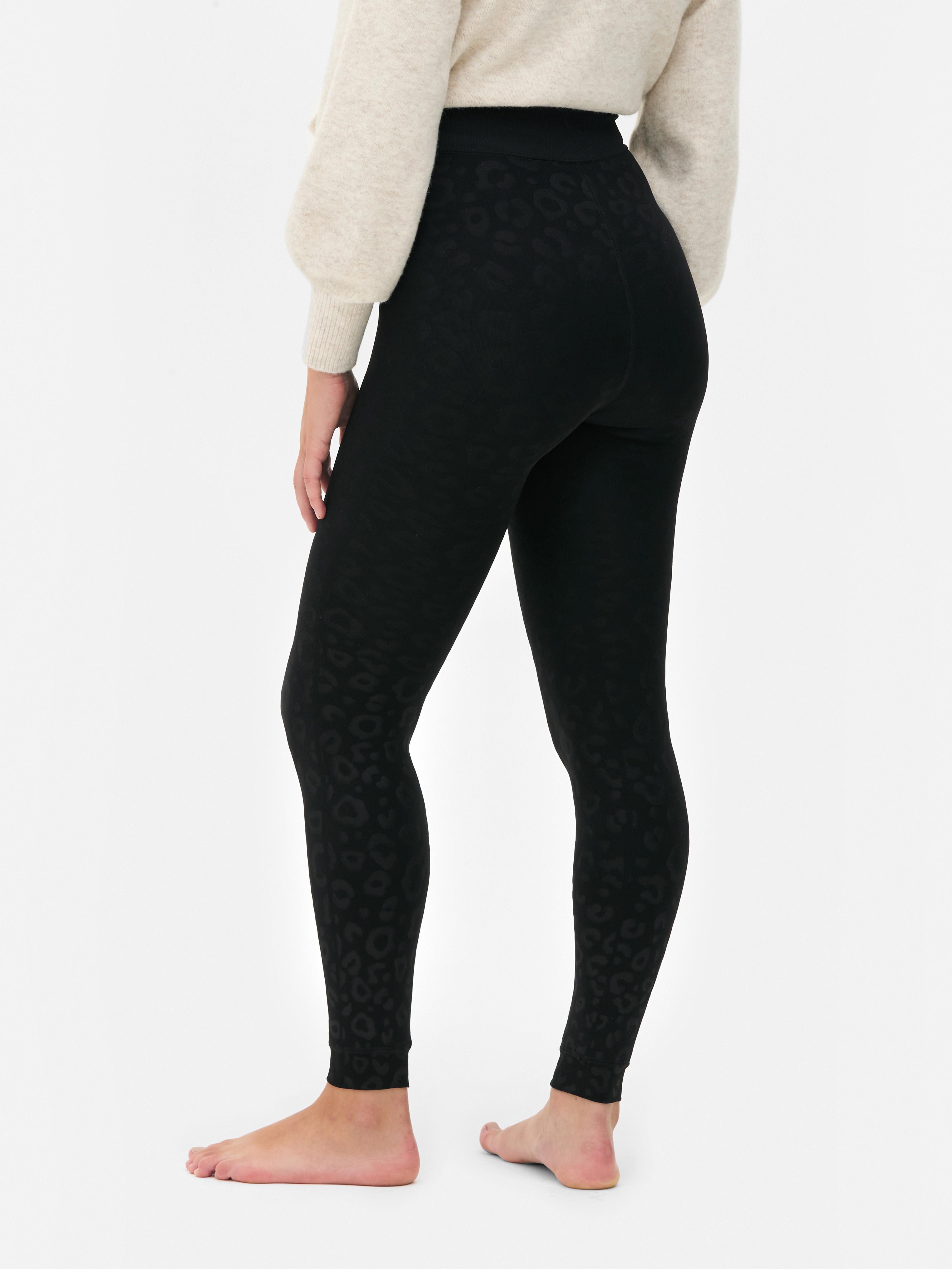 Embossed Velvet Plush Leggings