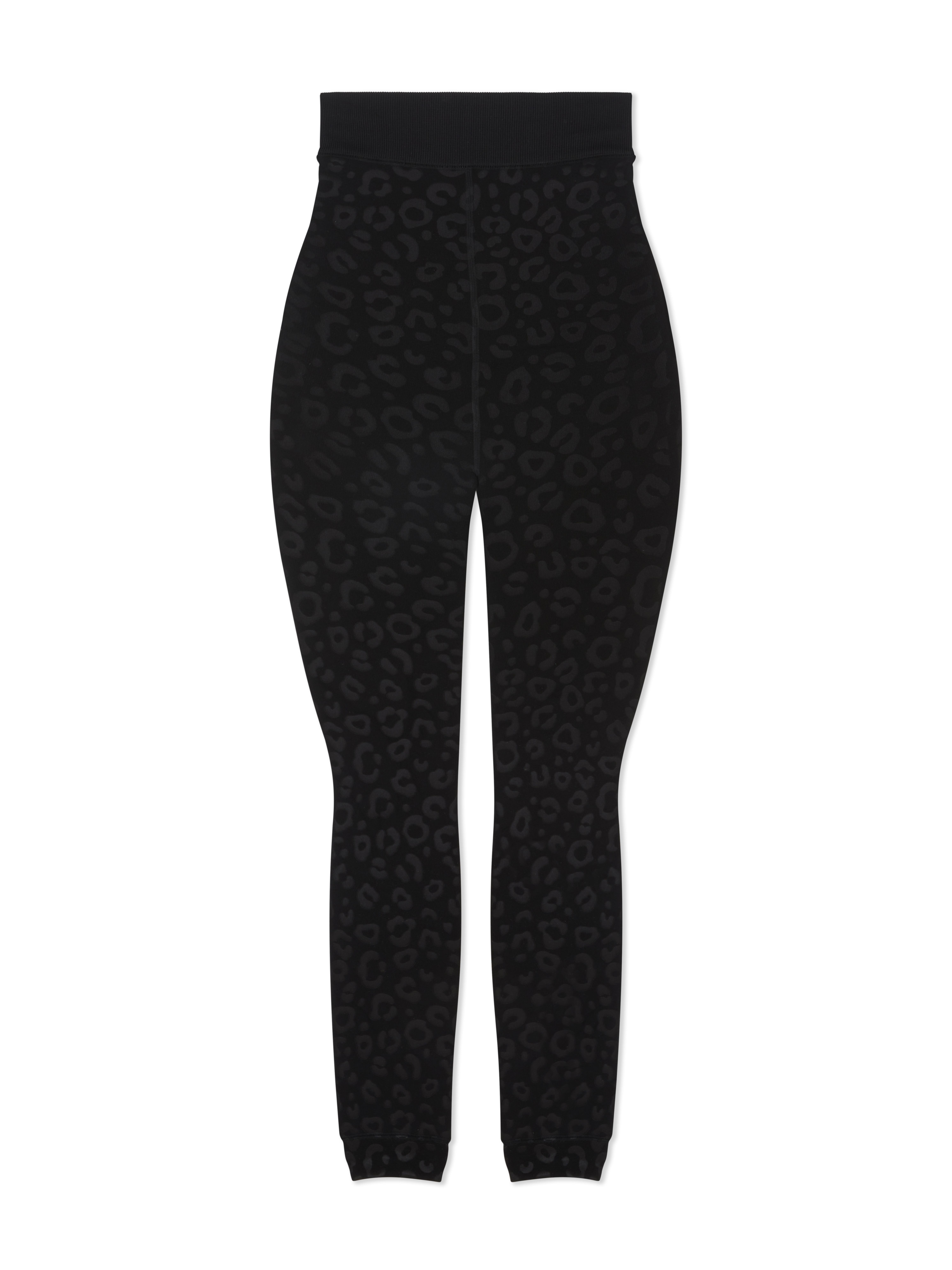 Embossed Velvet Plush Leggings