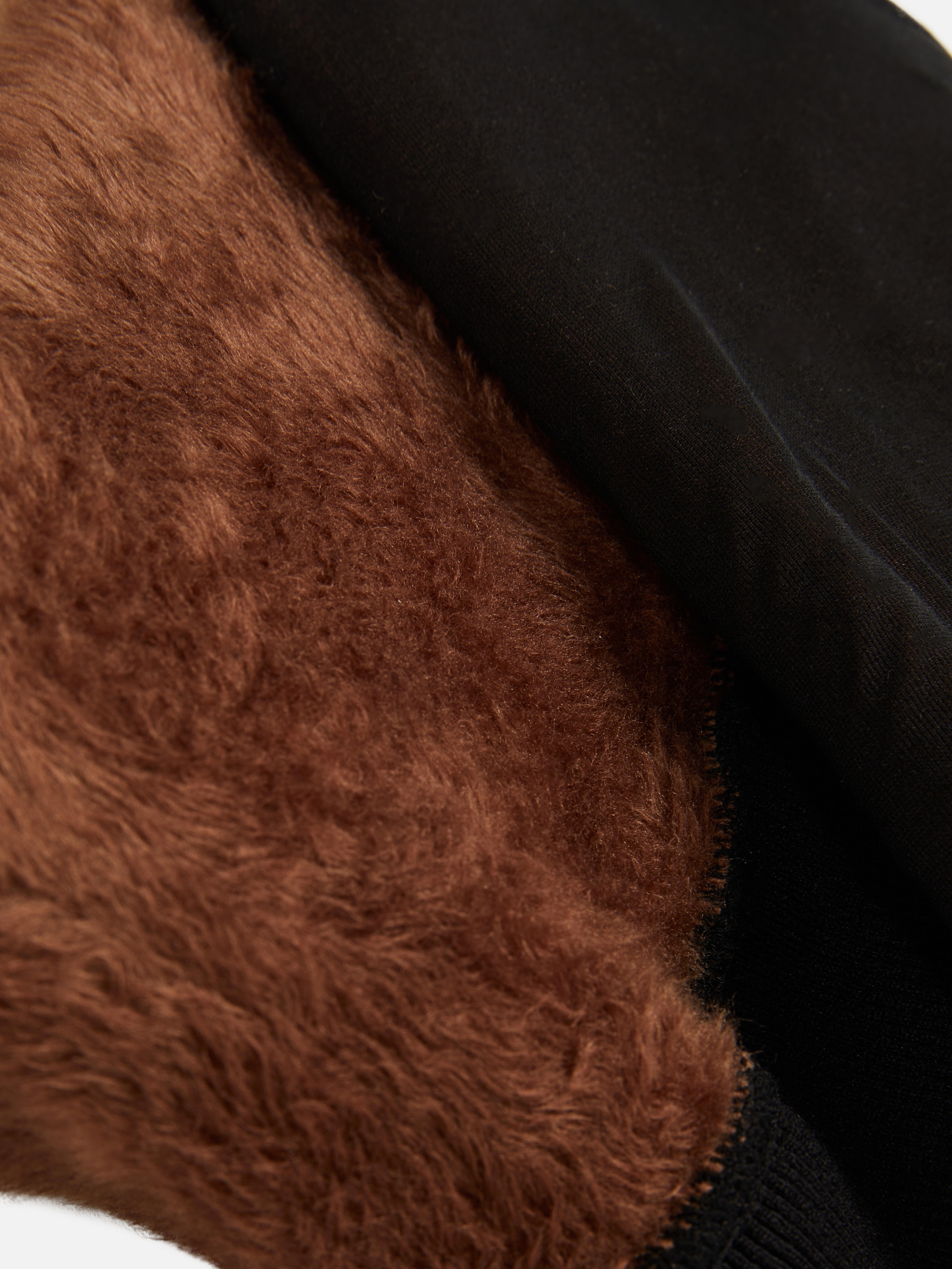 Collants en velours duveteux à pois
