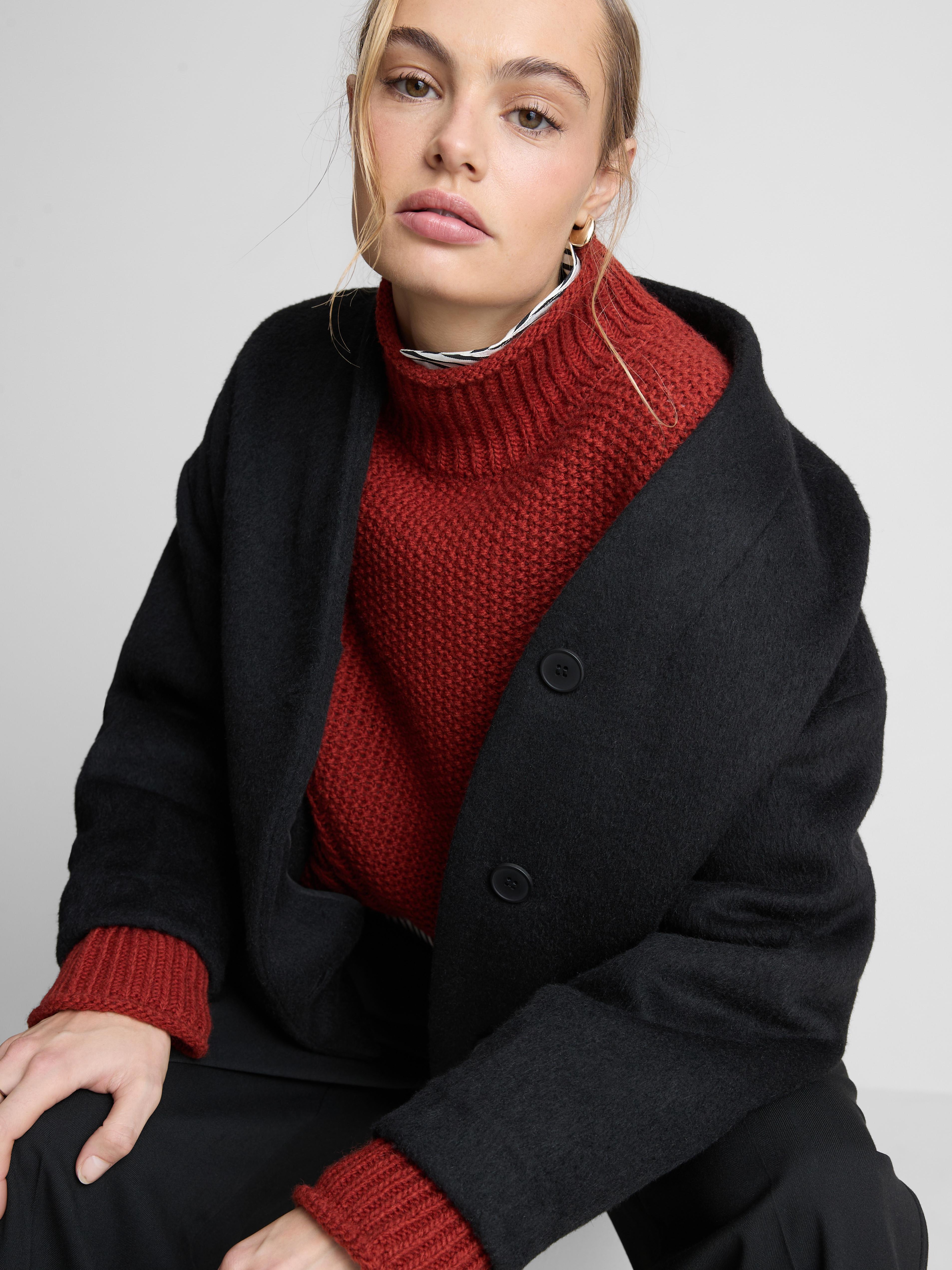 Veste droite sans col The Edit