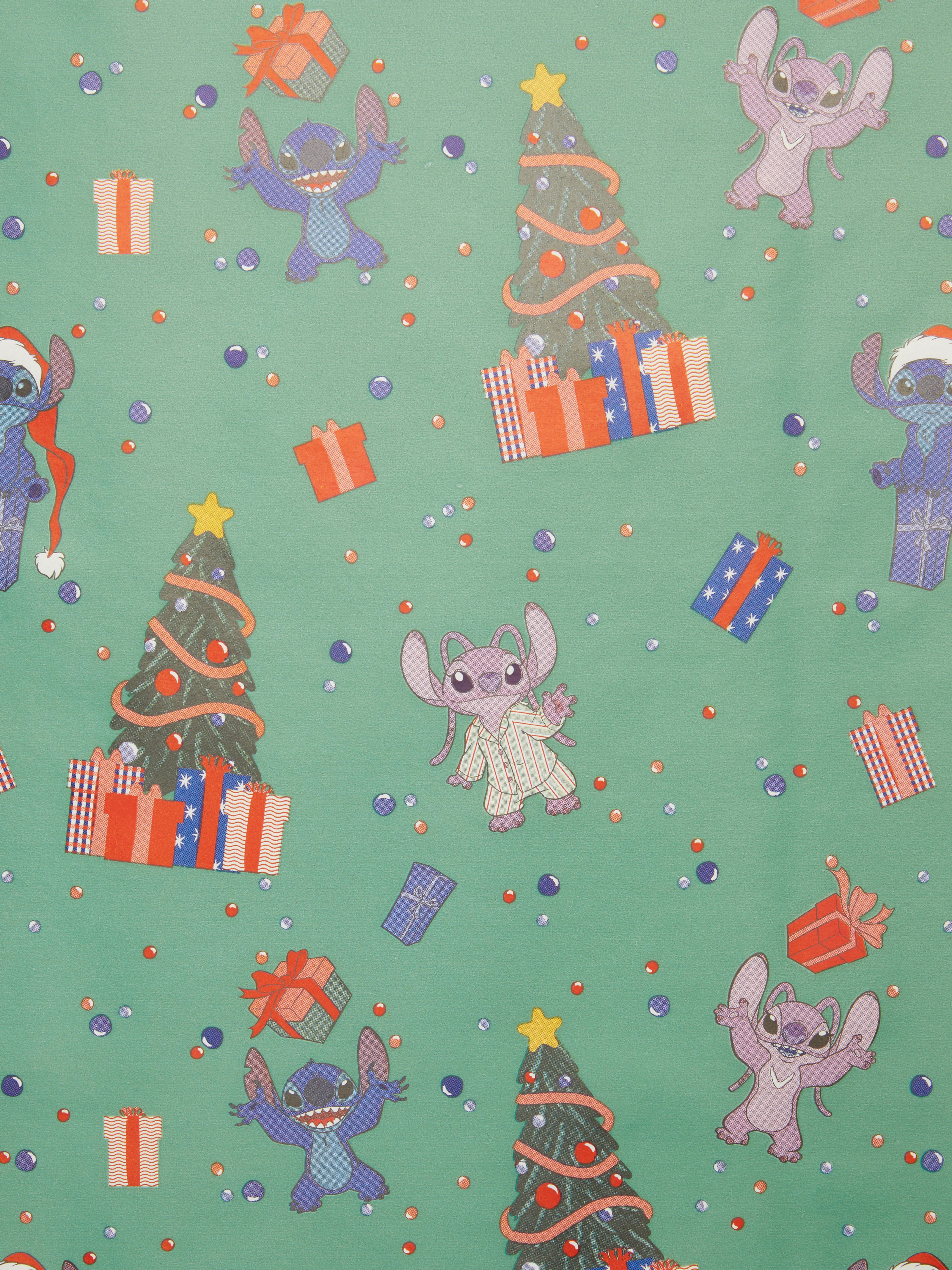 Hârtie pentru împachetat cadouri de Crăciun Stitch Disney 12 m