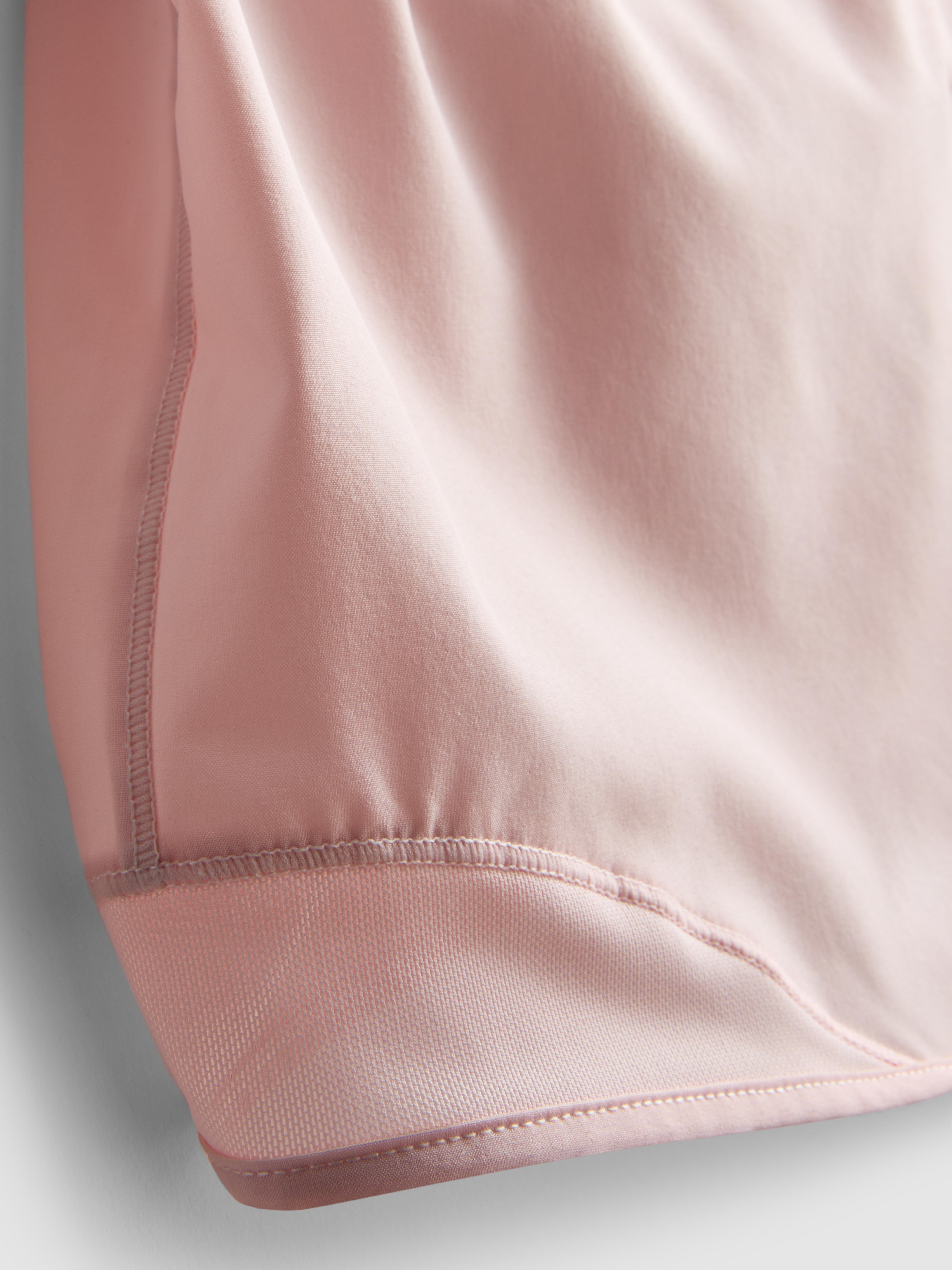 Women's Pink Mesh Panel Performance Shorts